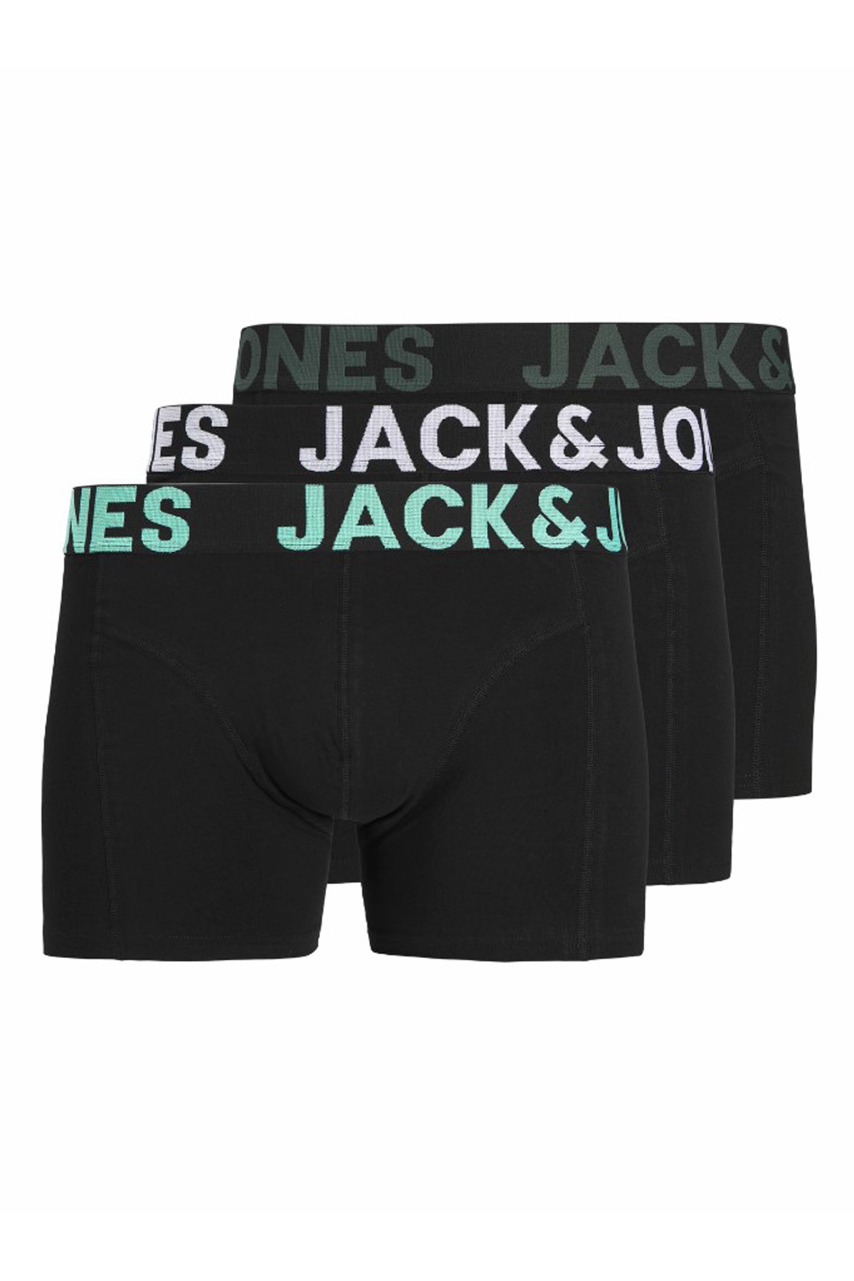 Jack & Jones Jacelias 3 Pack Erkek Boxer Siyah