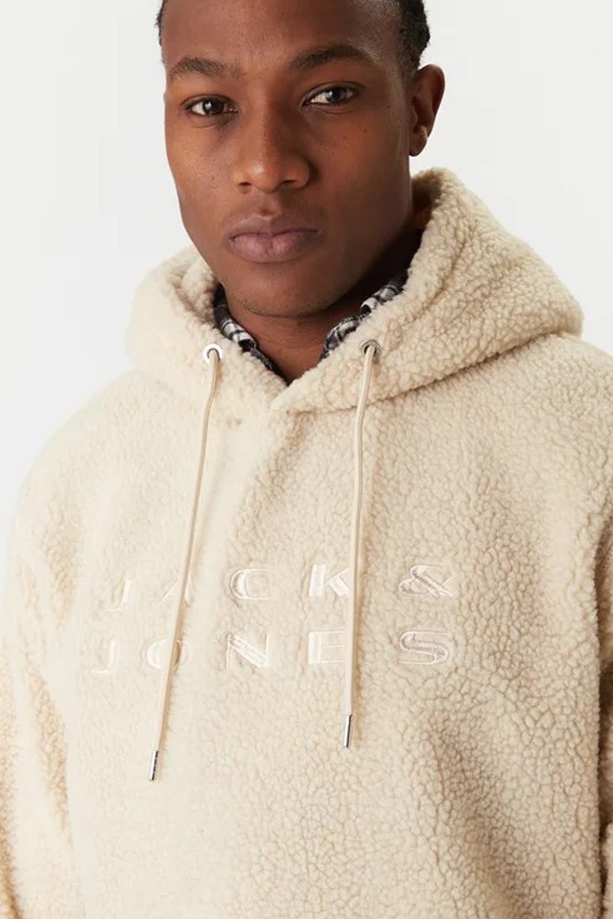 Jack & Jones Jcoflare Teddy Erkek Sweatshirt 12285678 Bej