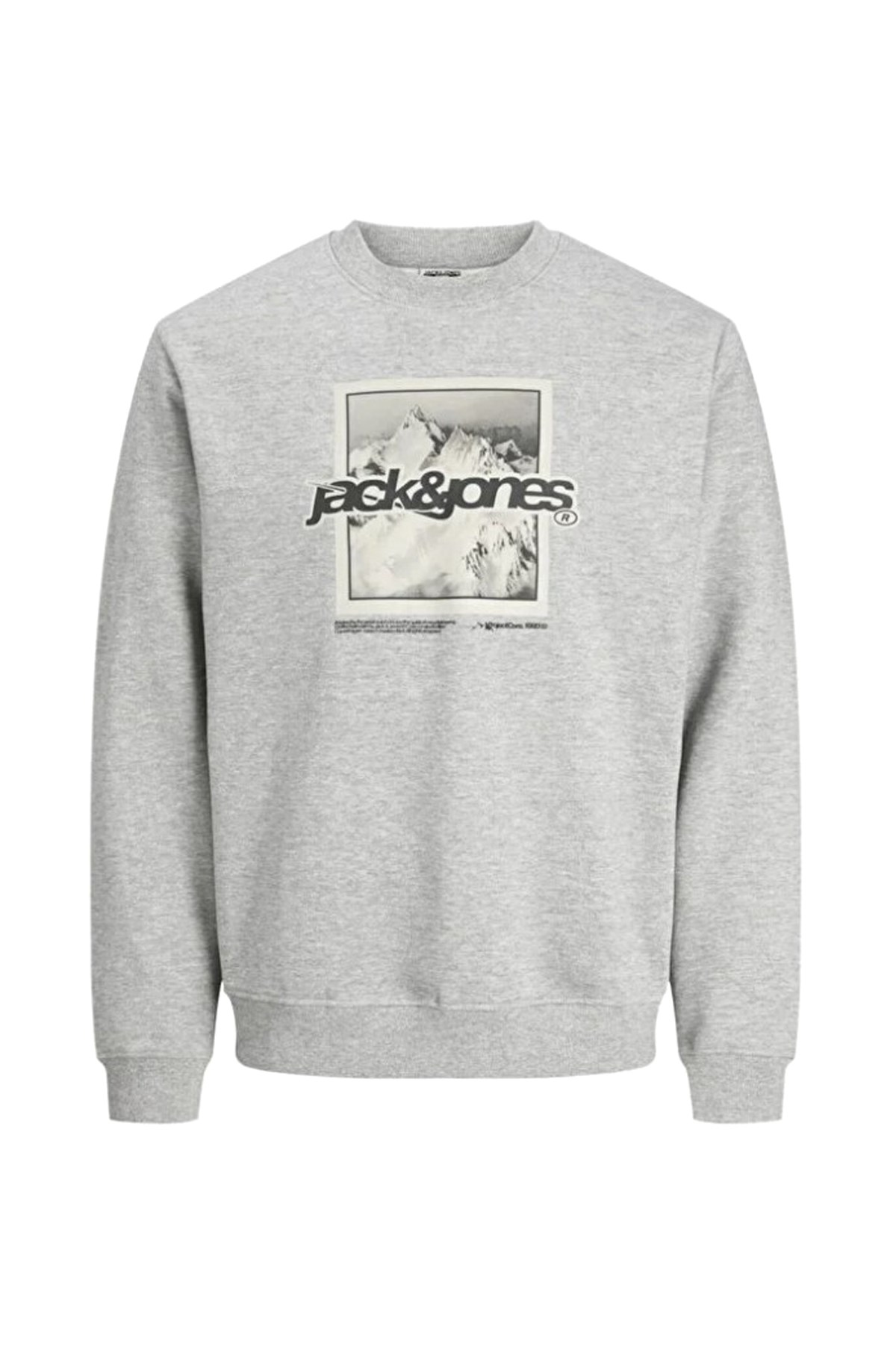 Jack & Jones Jcoflare Erkek Sweatshirt Gri