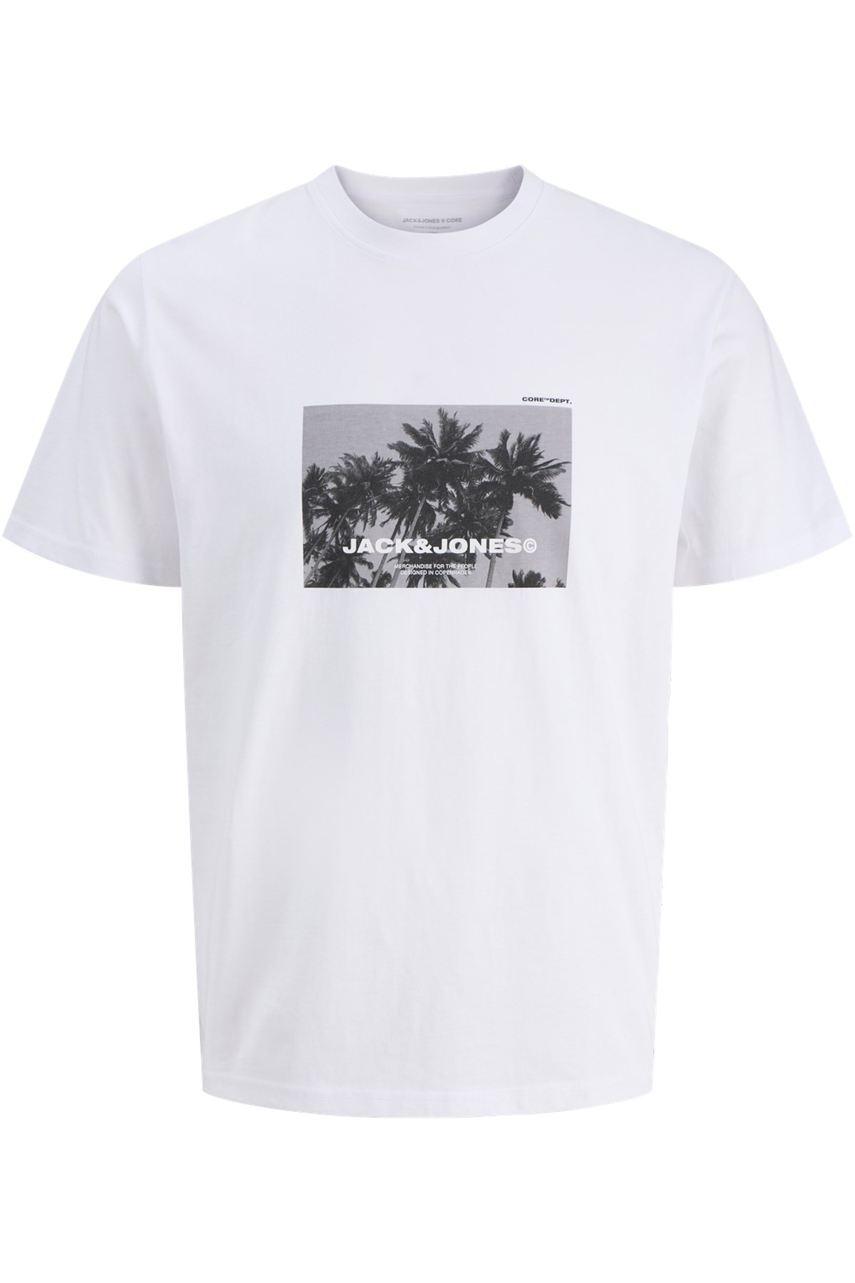 Jack & Jones Jcoversion Erkek Tişört Beyaz