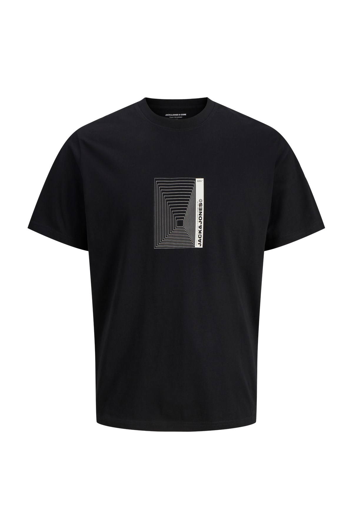Jack & Jones Jcoversion Erkek Tişört Siyah