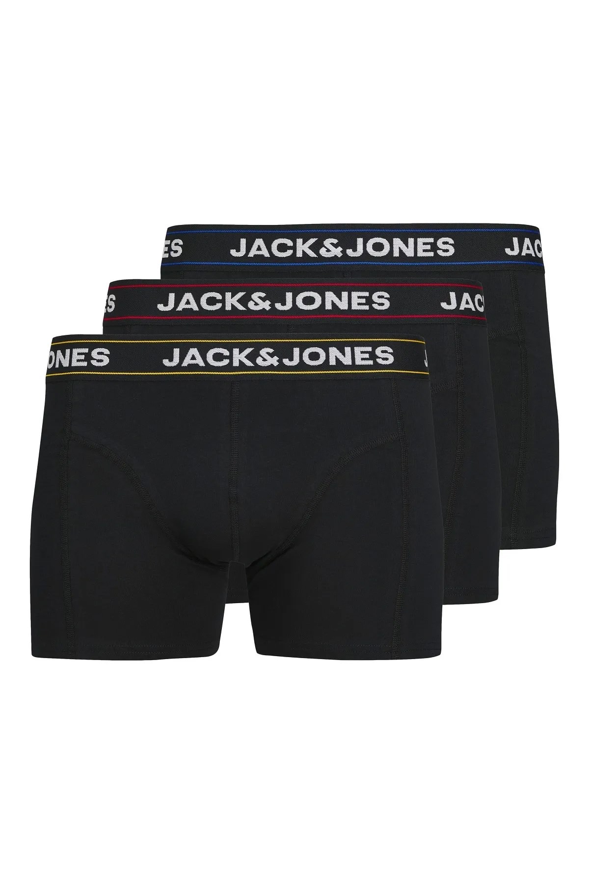 Jack & Jones Jacmac Solid 3 Pack Erkek Boxer 12286183 Siyah