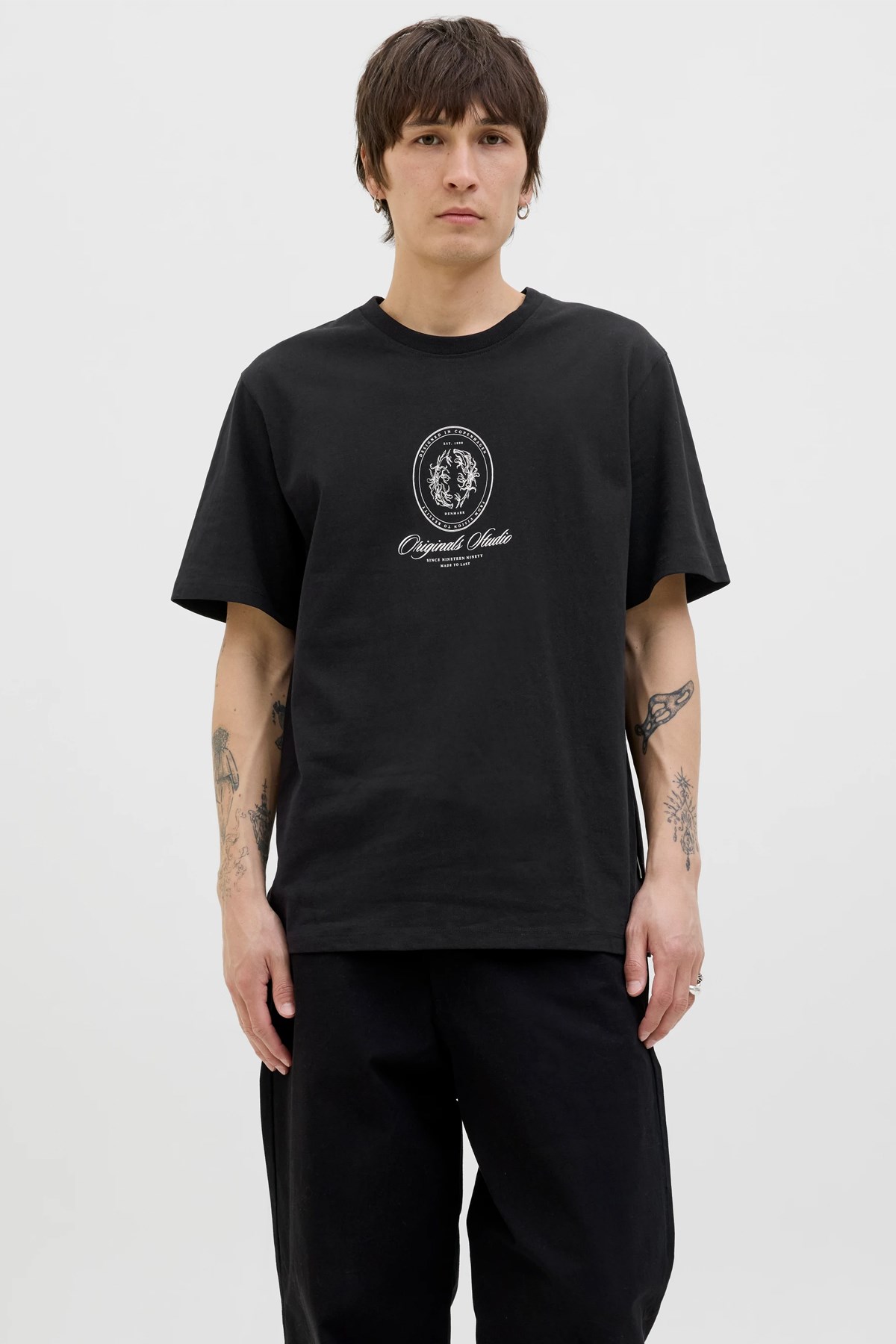 Jack & Jones Originals Jordia Erkek Tişört Siyah