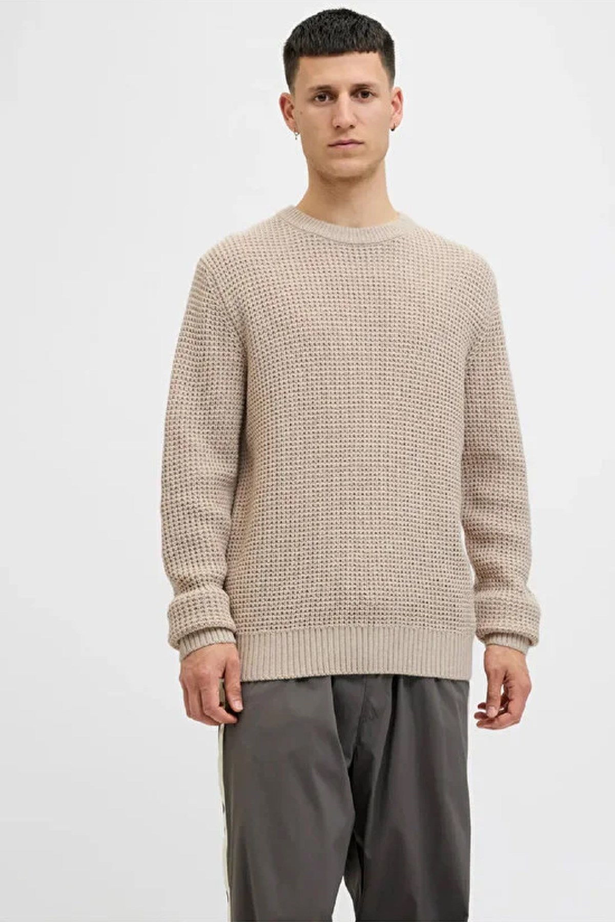 Jack & Jones Jjglobal Erkek Kazak Bej