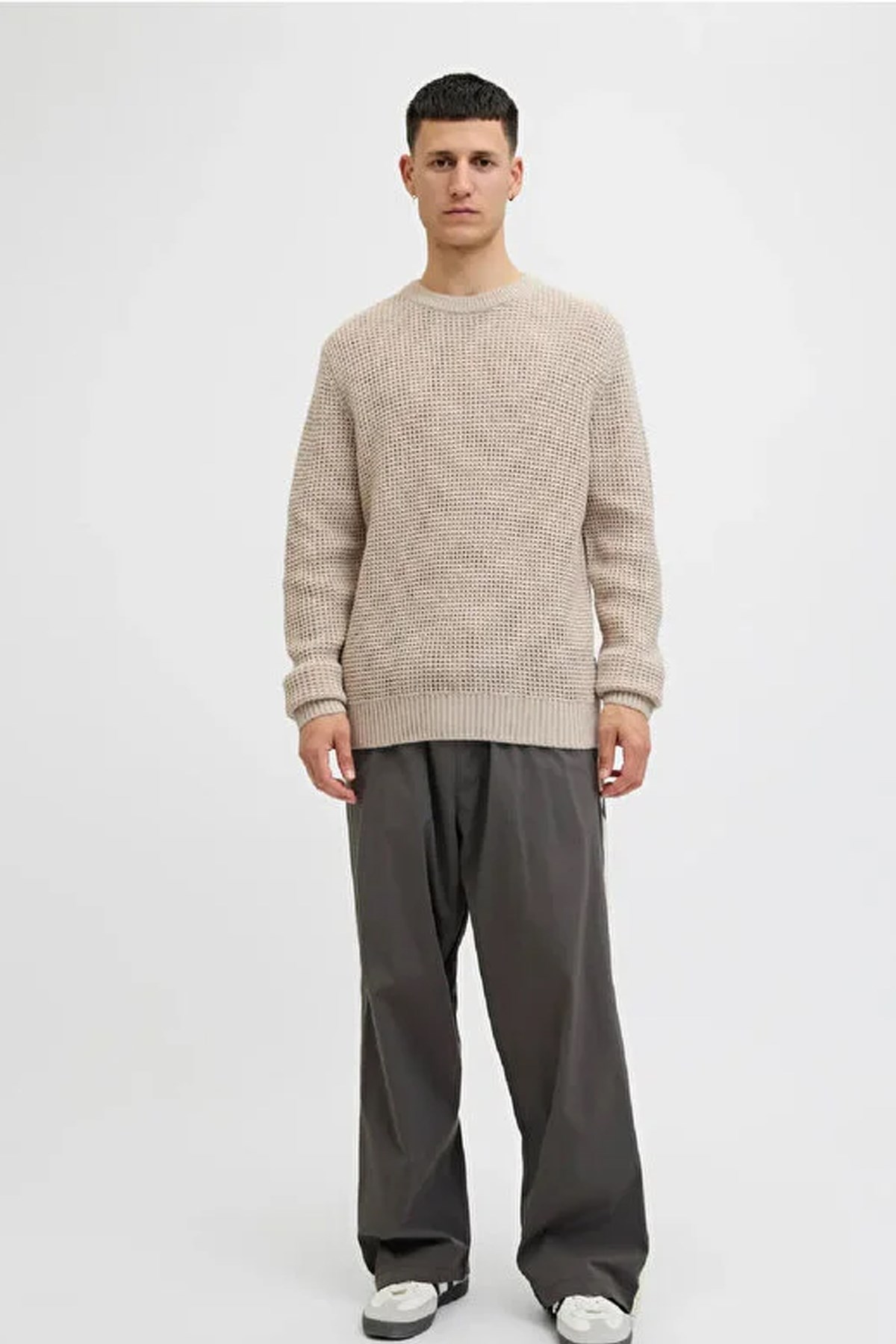 Jack & Jones Jjglobal Erkek Kazak Bej