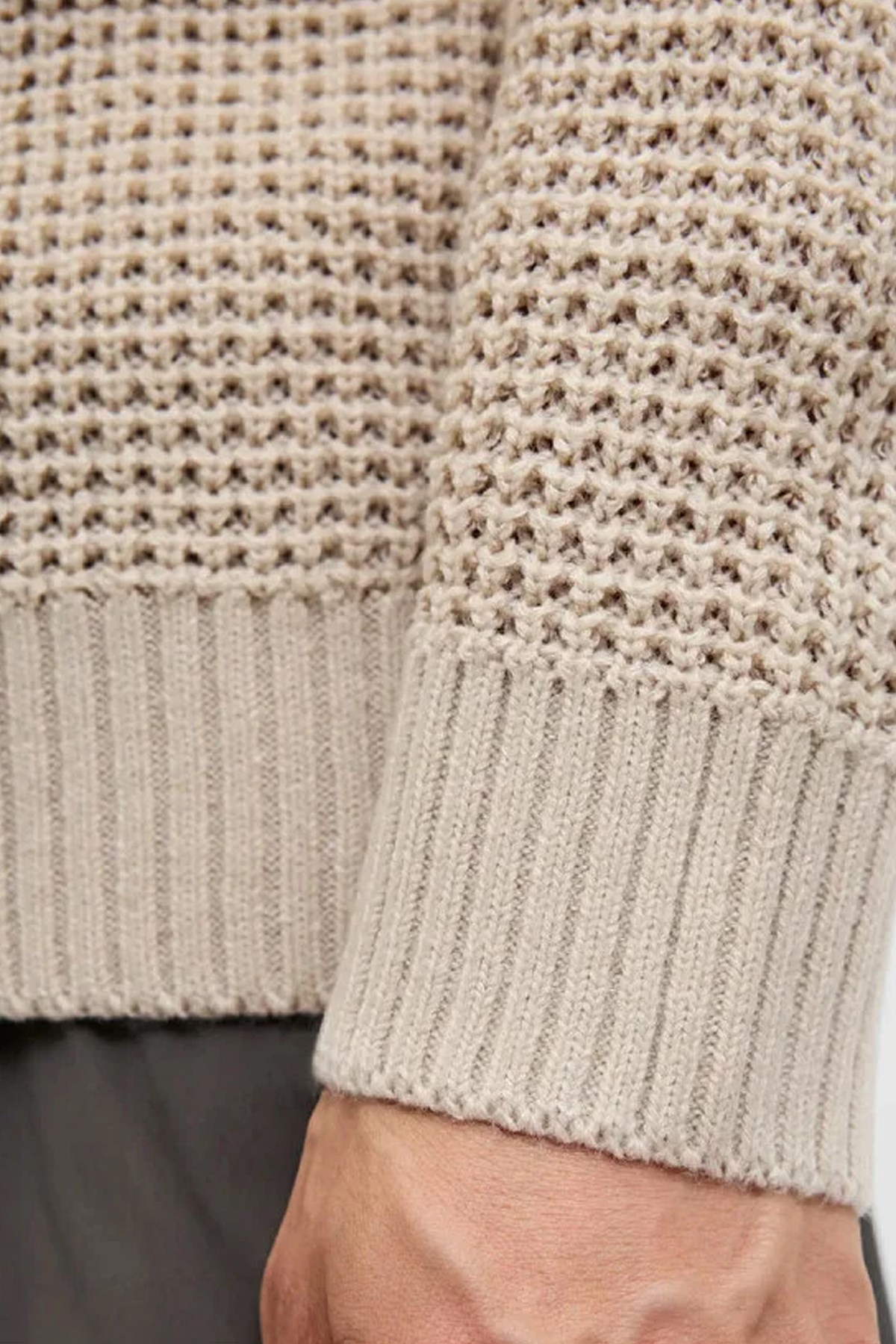 Jack & Jones Jjglobal Erkek Kazak Bej