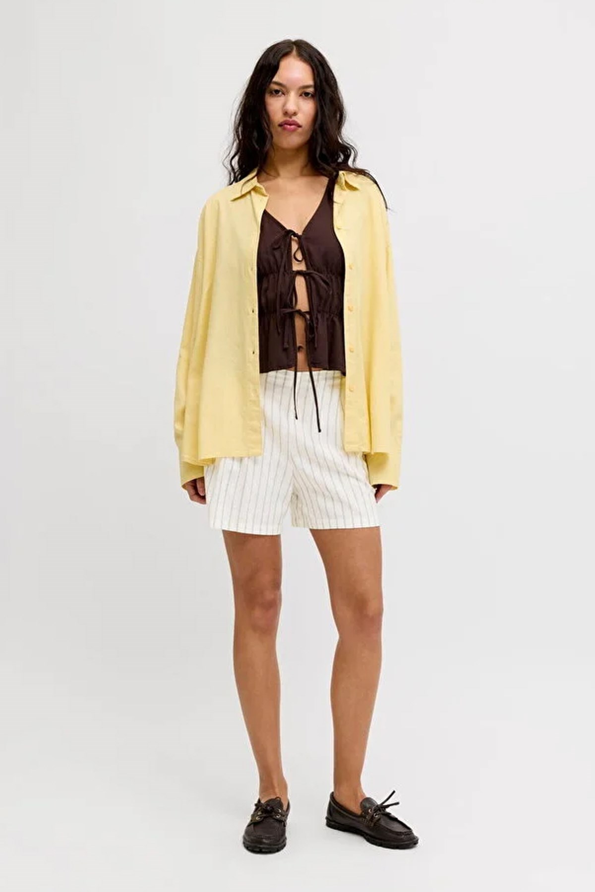 Jack & Jones Jxalmira Kadın Şort 12287707 Buz Beyazı