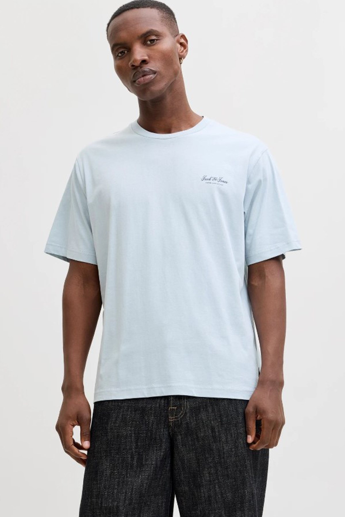 Jack & Jones Jjearchive Erkek Tişört 12287990 Açık Mavi