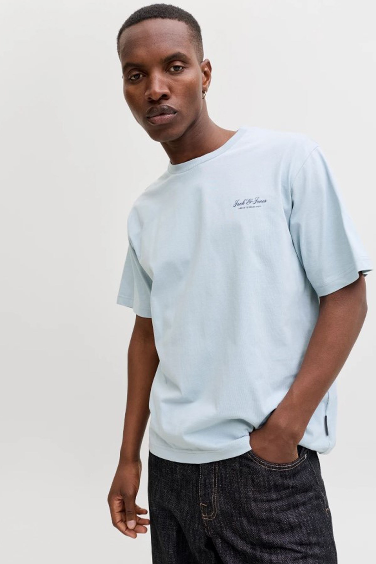 Jack & Jones Jjearchive Erkek Tişört 12287990 Açık Mavi