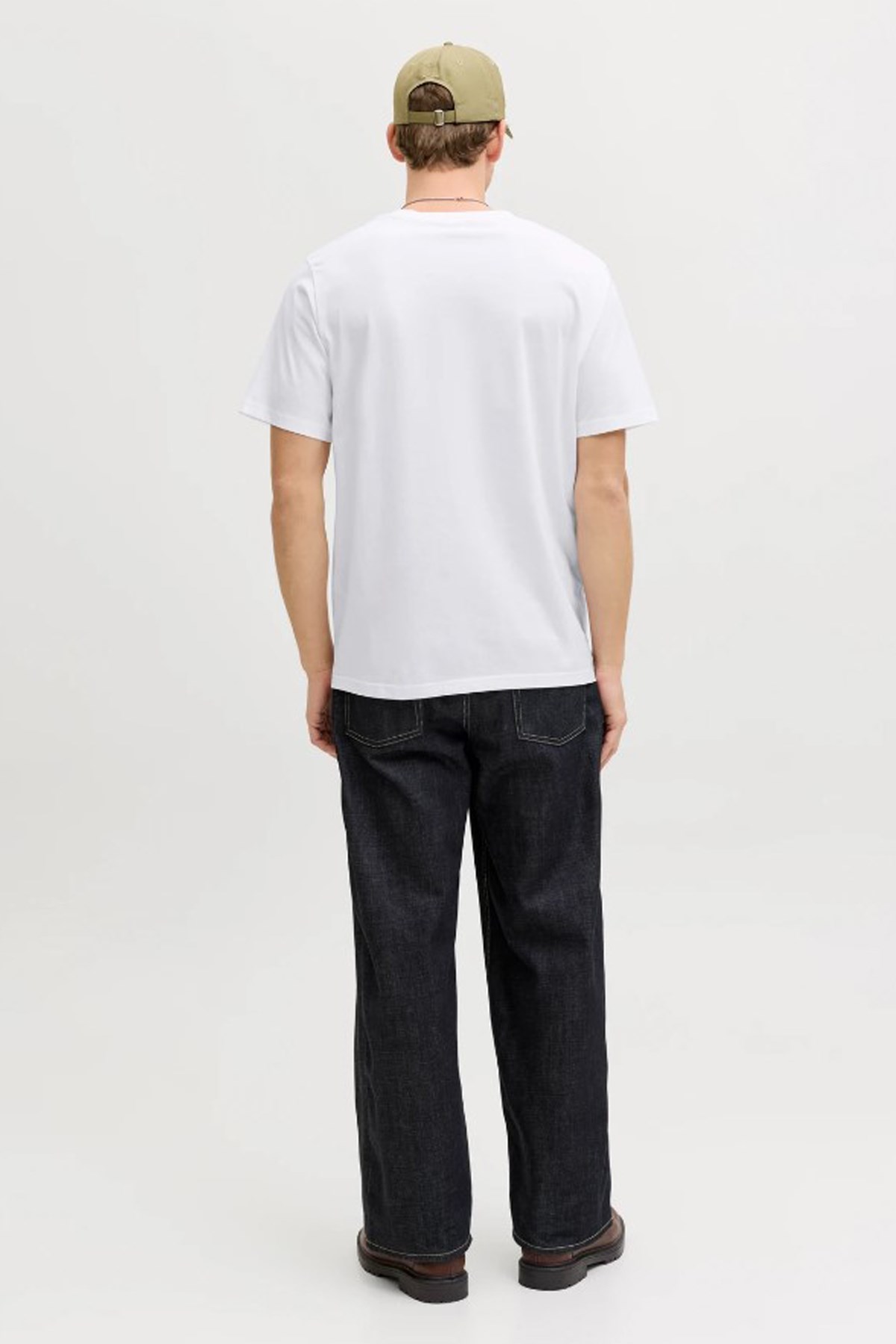 Jack & Jones Jjfrank Erkek Tişört 12288092 Beyaz