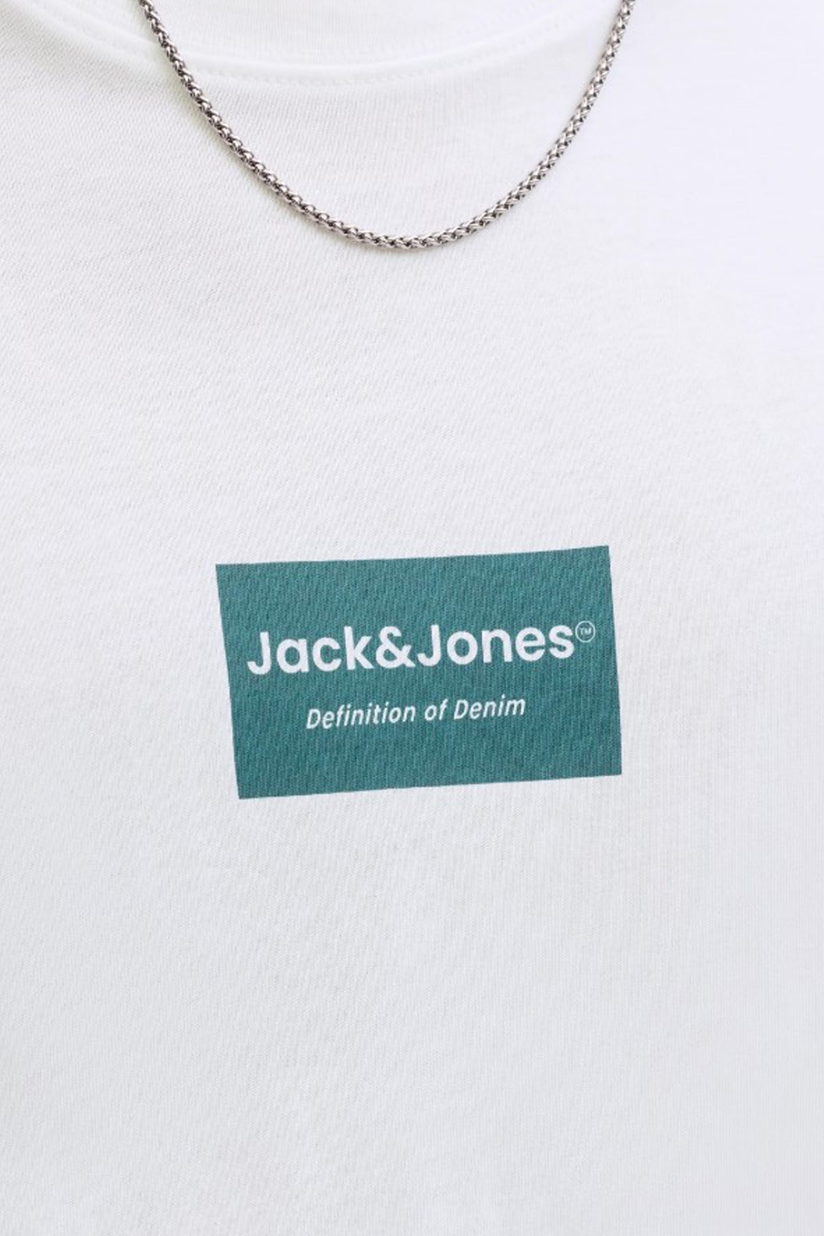 Jack & Jones Jjfrank Erkek Tişört 12288092 Beyaz