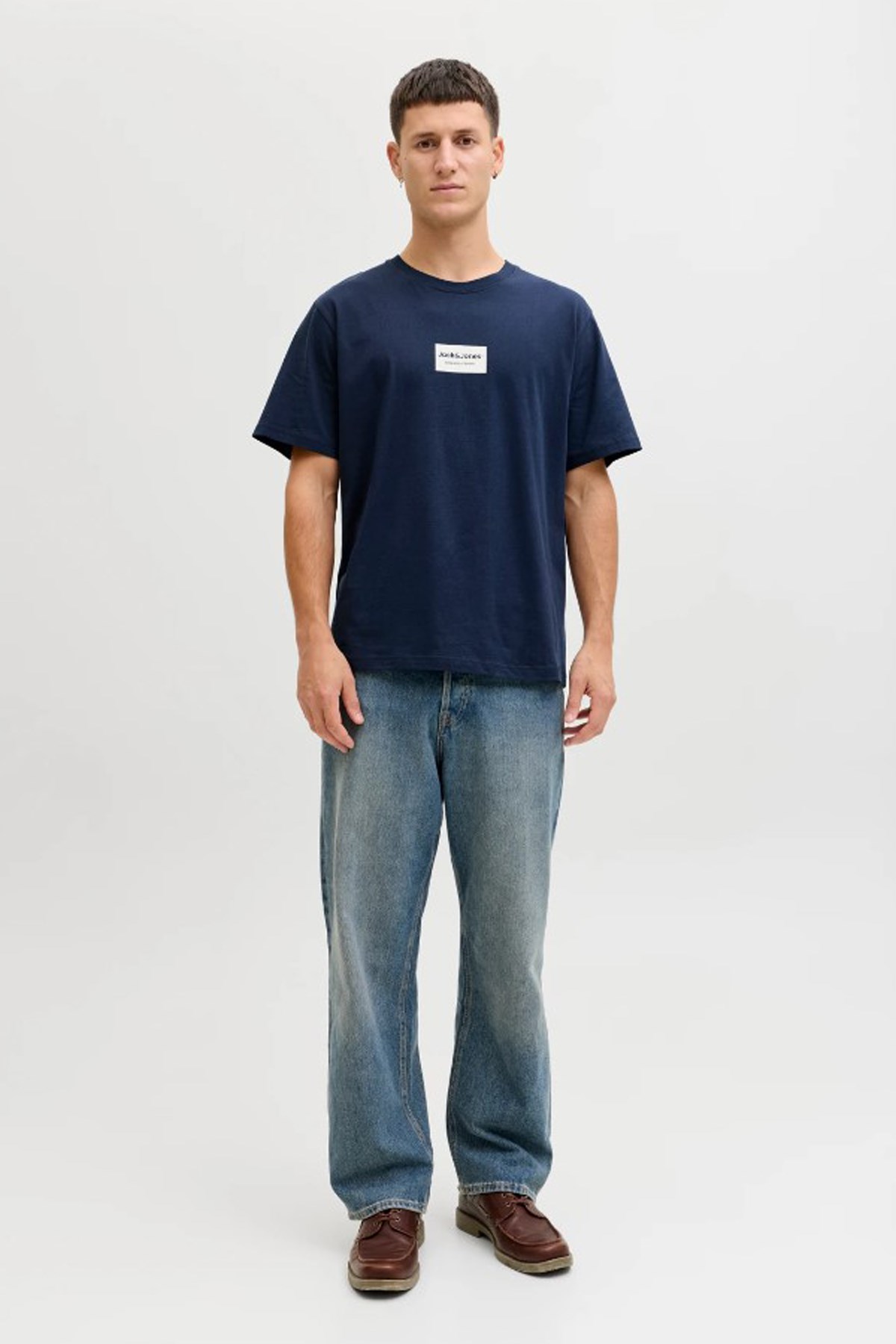 Jack & Jones Jjfrank Erkek Tişört 12288092 Lacivert