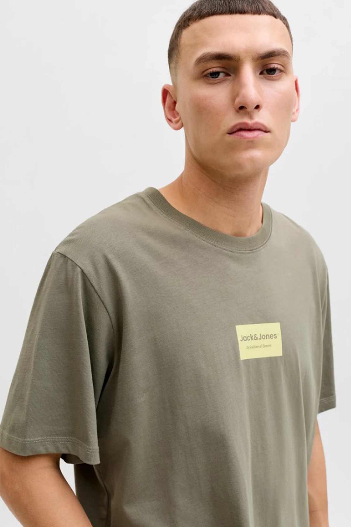 Jack & Jones Jjfrank Erkek Tişört 12288092 Yeşil