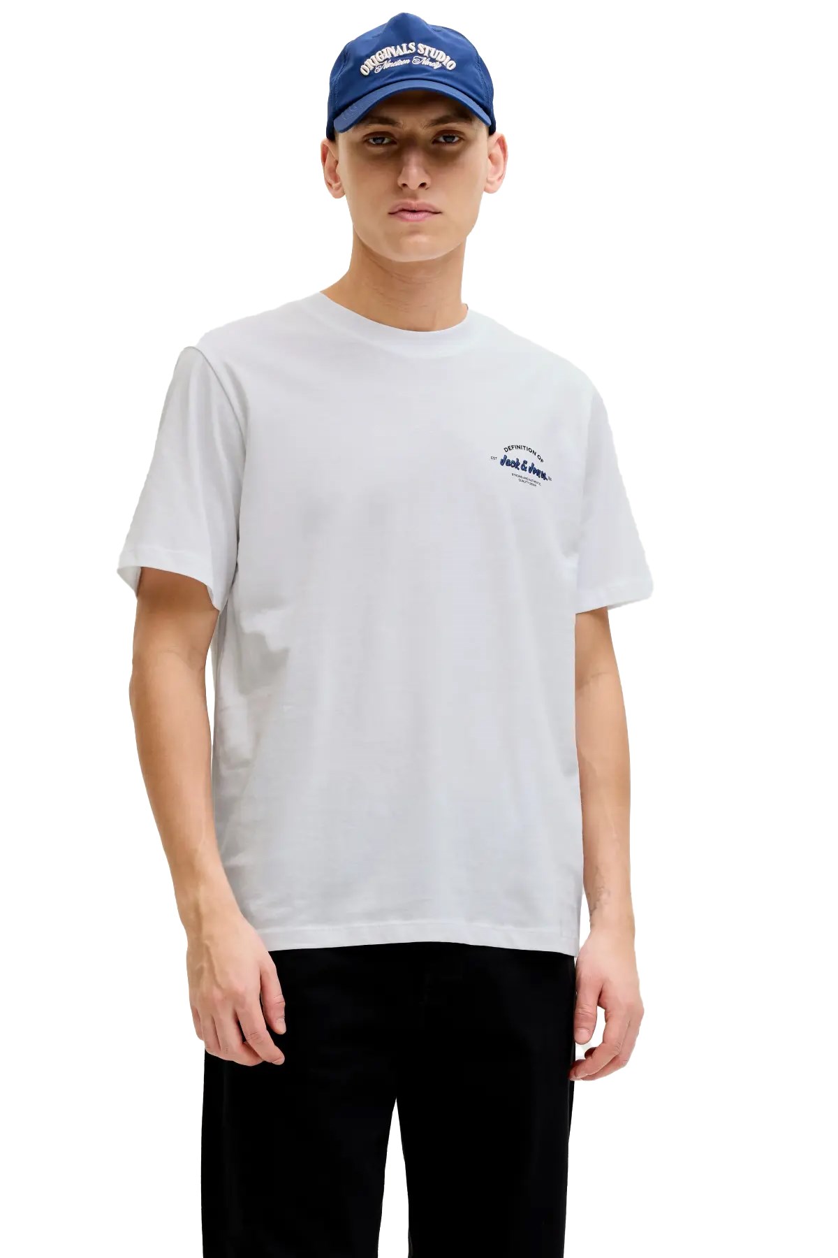 Jack & Jones Jjbrandon Erkek Tişört 12288113 Beyaz