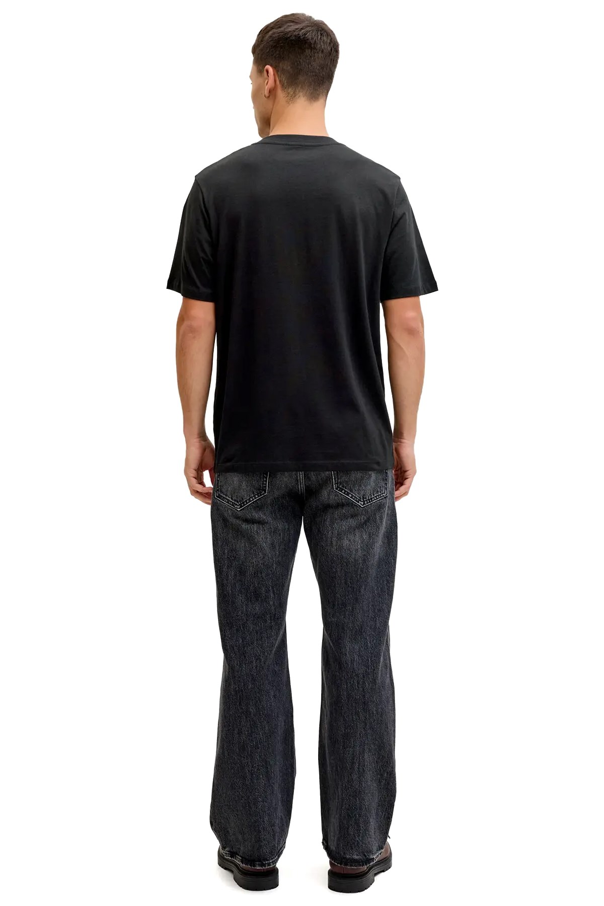 Jack & Jones Jjbrandon Erkek Tişört 12288113 Siyah