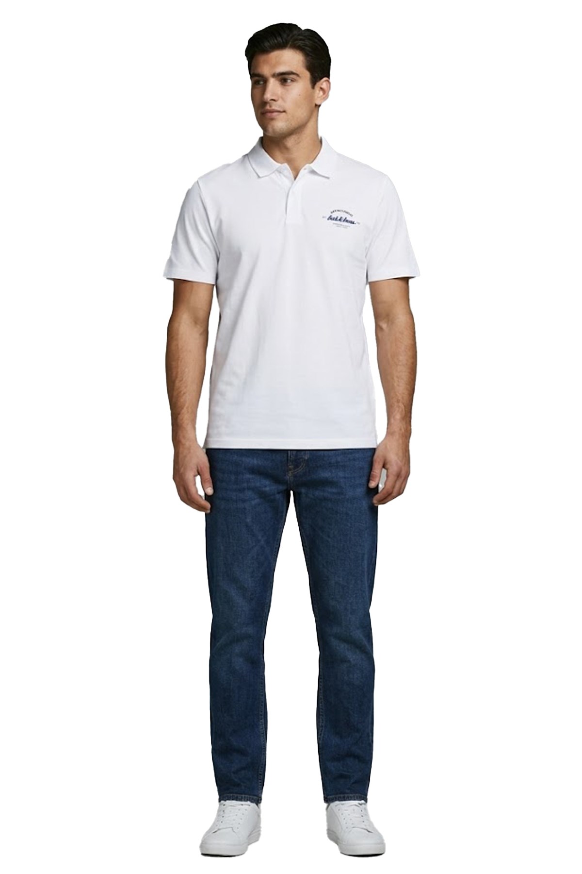 Jack & Jones Jjbrandon Erkek Tişört 12288118 Beyaz