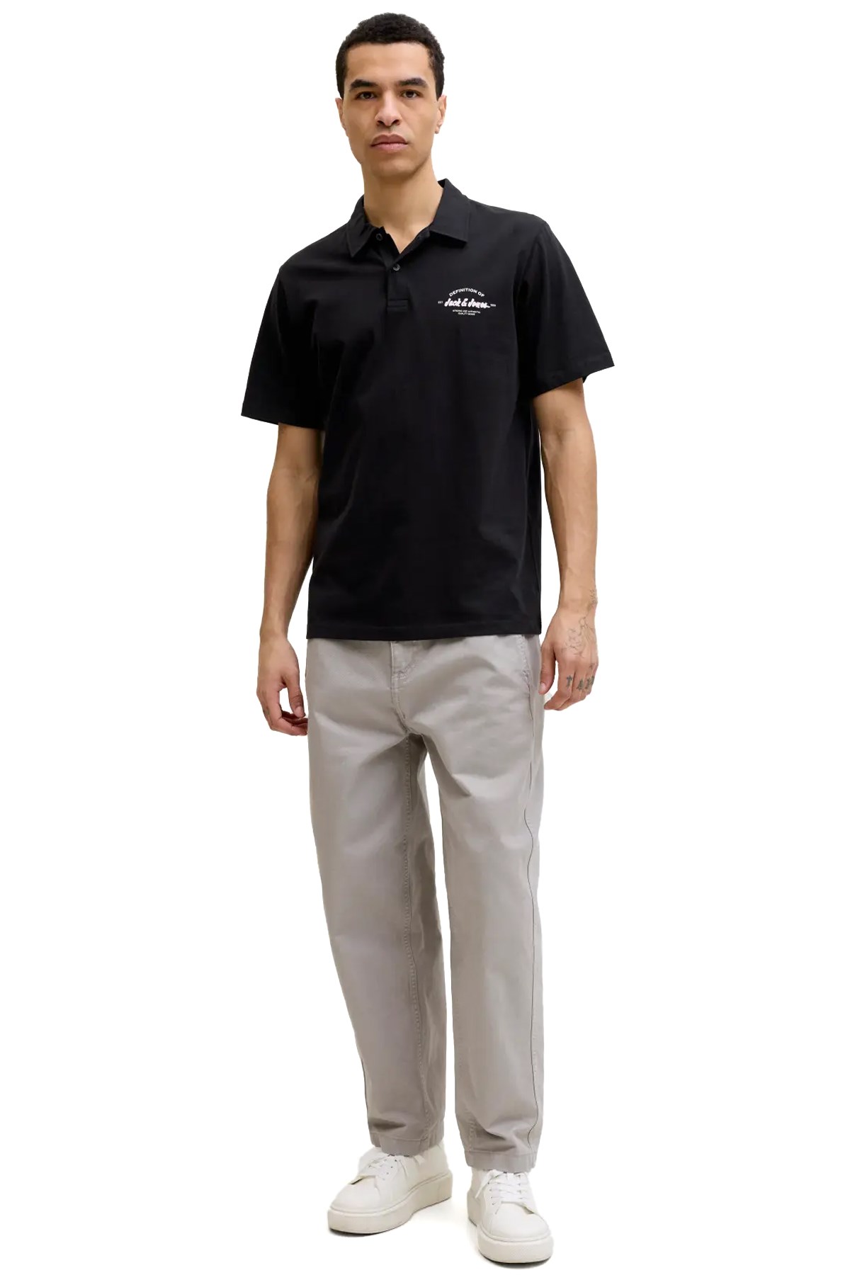 Jack & Jones Jjbrandon Erkek Tişört 12288118 Siyah