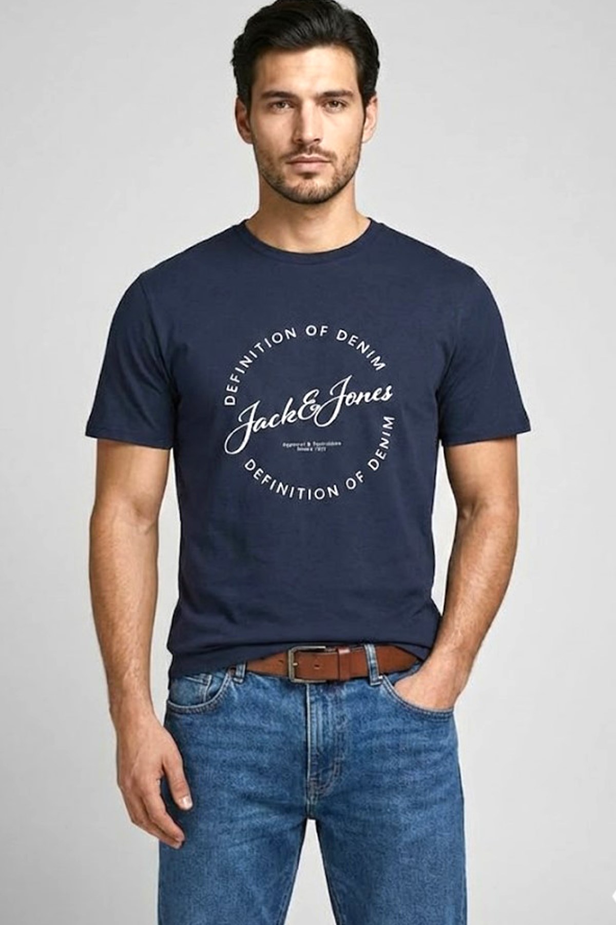 Jack & Jones Jjgrayson Erkek Tişört 12288377 Lacivert