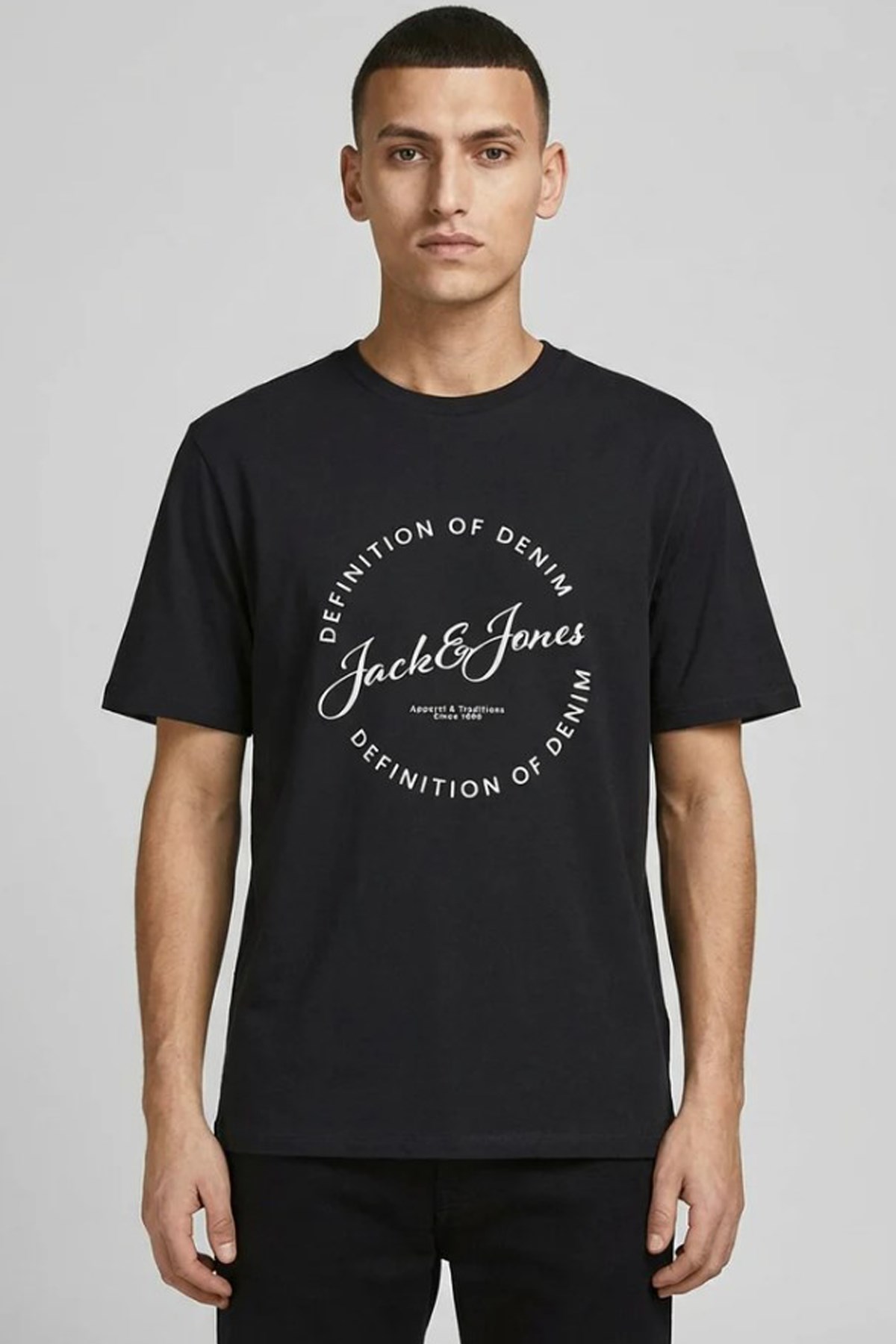 Jack & Jones Jjgrayson Erkek Tişört 12288377 Siyah