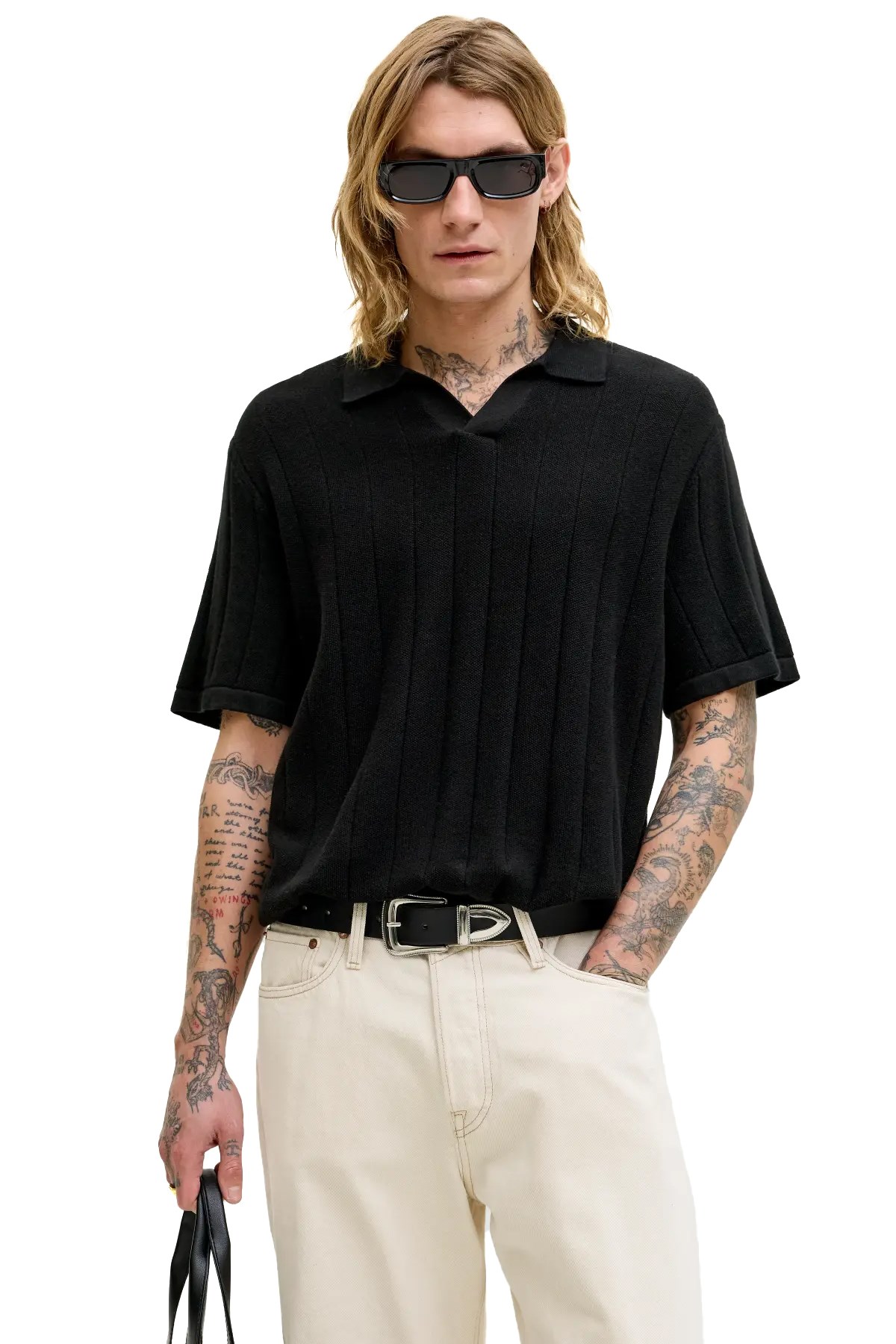 Jack & Jones Jjebradley Erkek Tişört 12288418 Siyah