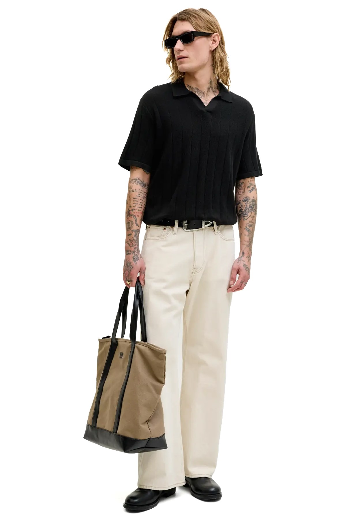 Jack & Jones Jjebradley Erkek Tişört 12288418 Siyah