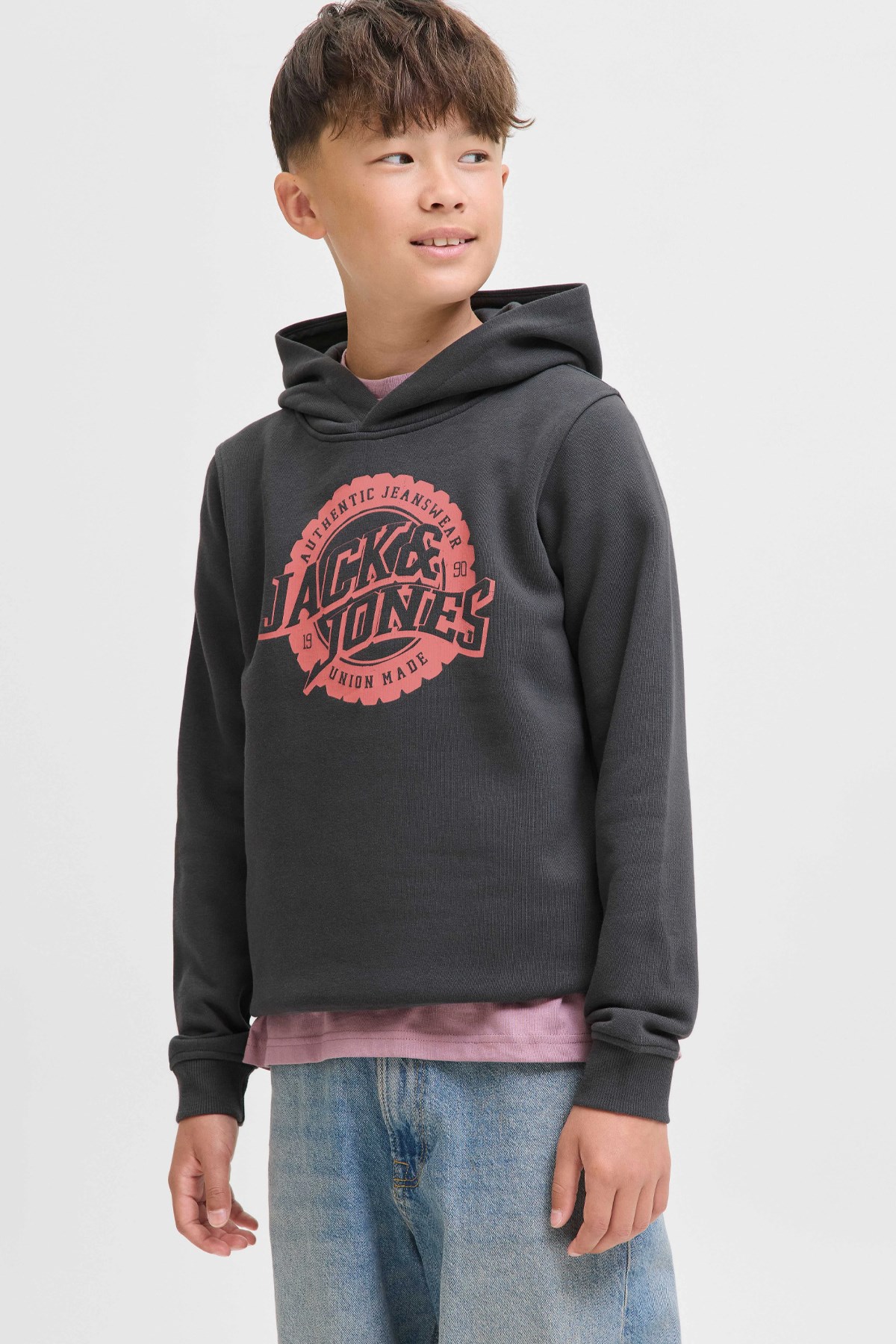 Jack & Jones Jprblubaron Çocuk Sweatshirt Siyah