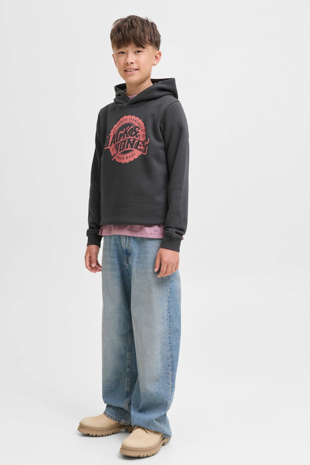 Jack & Jones Jprblubaron Çocuk Sweatshirt Siyah