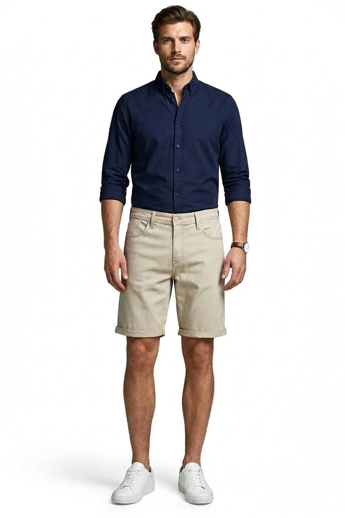 Jack & Jones Jpstrick Erkek Şort 12288485 Bej