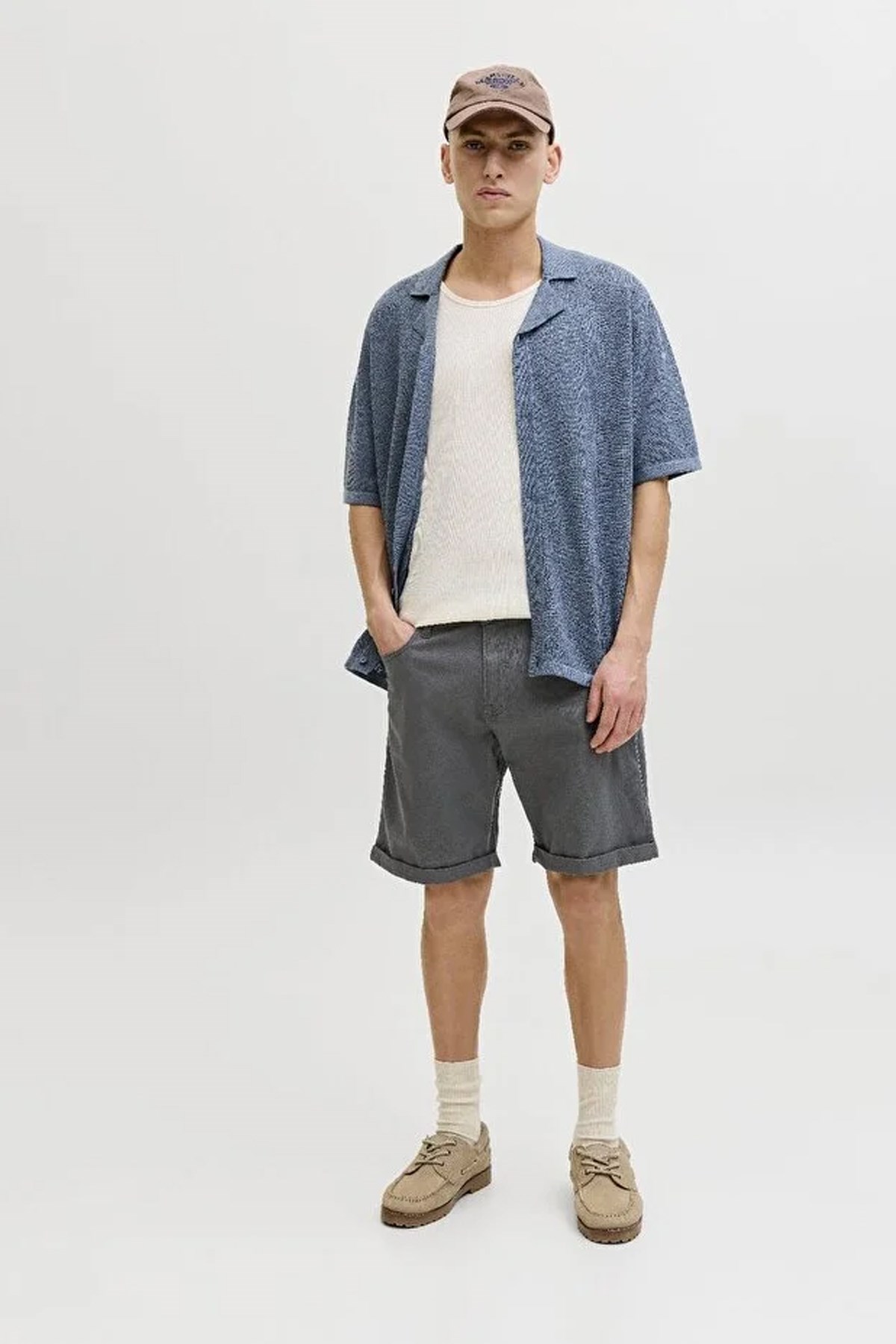 Jack & Jones Jpstrick Erkek Şort 12288485 Gri