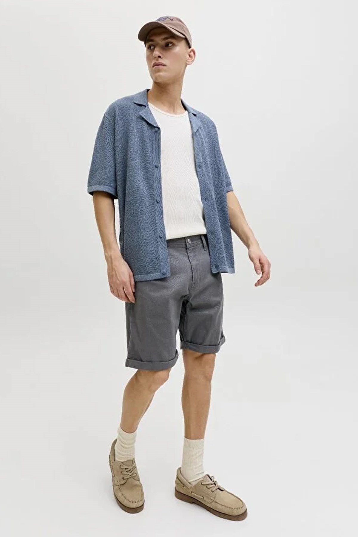 Jack & Jones Jpstrick Erkek Şort 12288485 Gri
