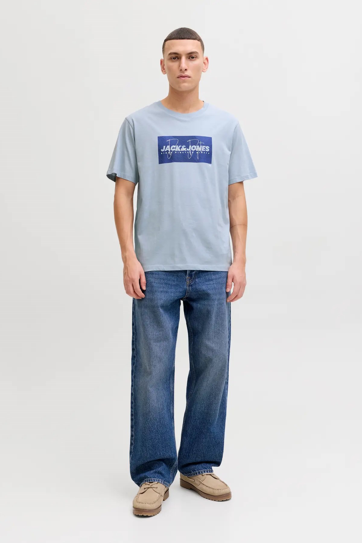 Jack & Jones Jjcole Erkek Tişört 12288492 Mavi