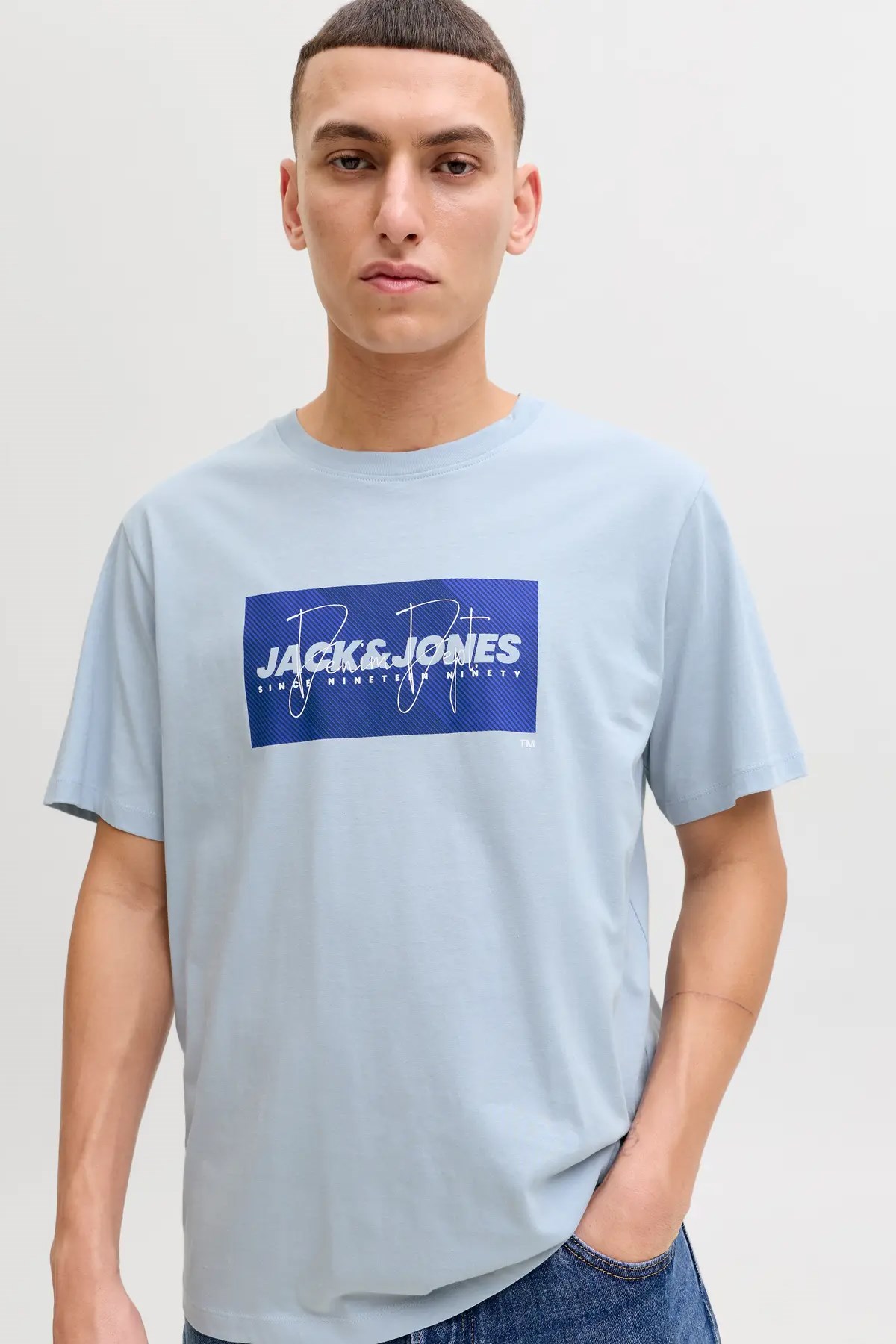 Jack & Jones Jjcole Erkek Tişört 12288492 Mavi