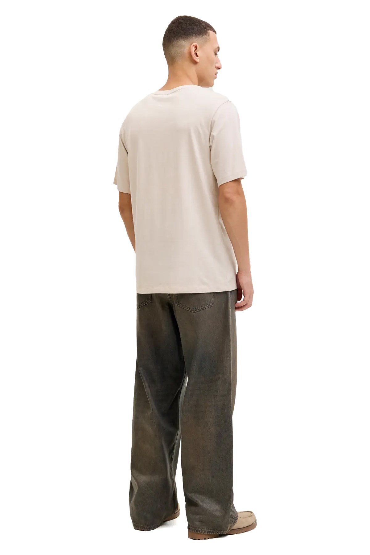 Jack & Jones Jjejeff Erkek Tişört 12288536 Bej