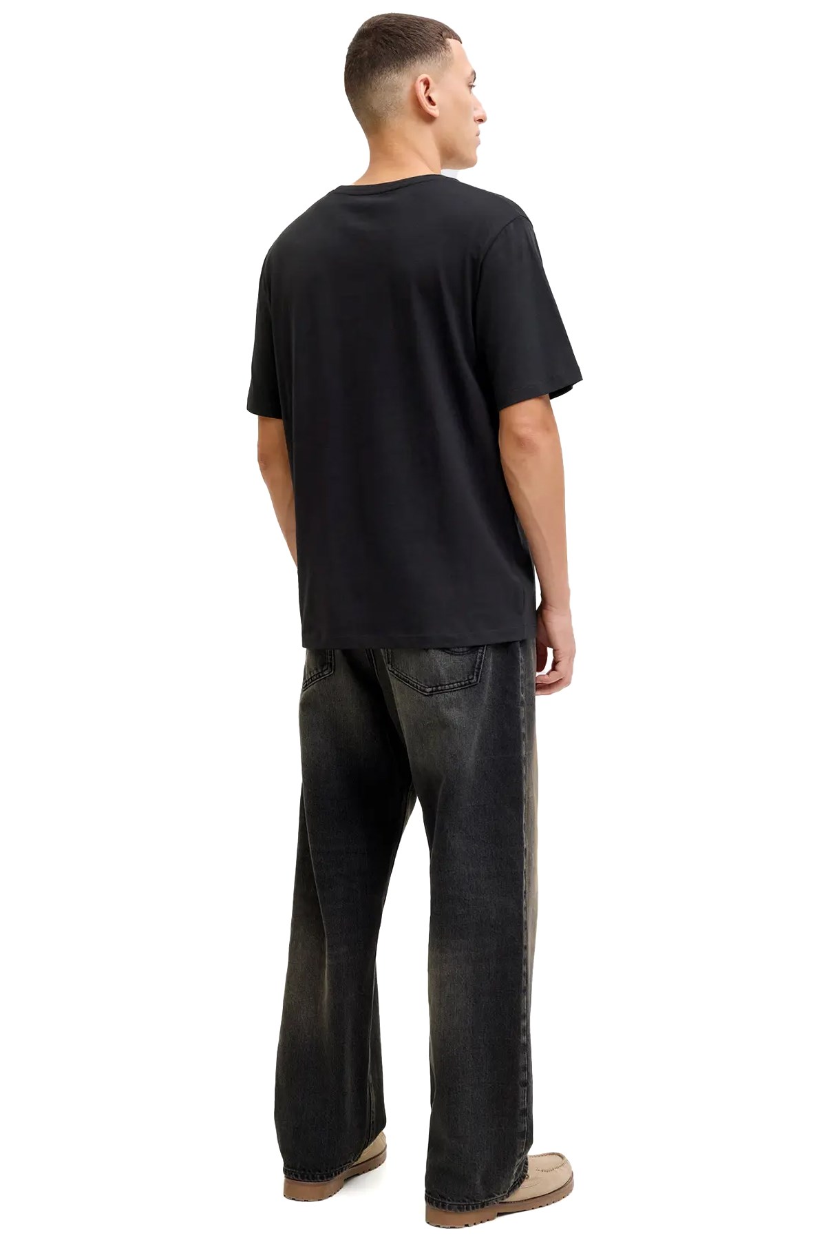 Jack & Jones Jjejeff Erkek Tişört 12288536 Siyah