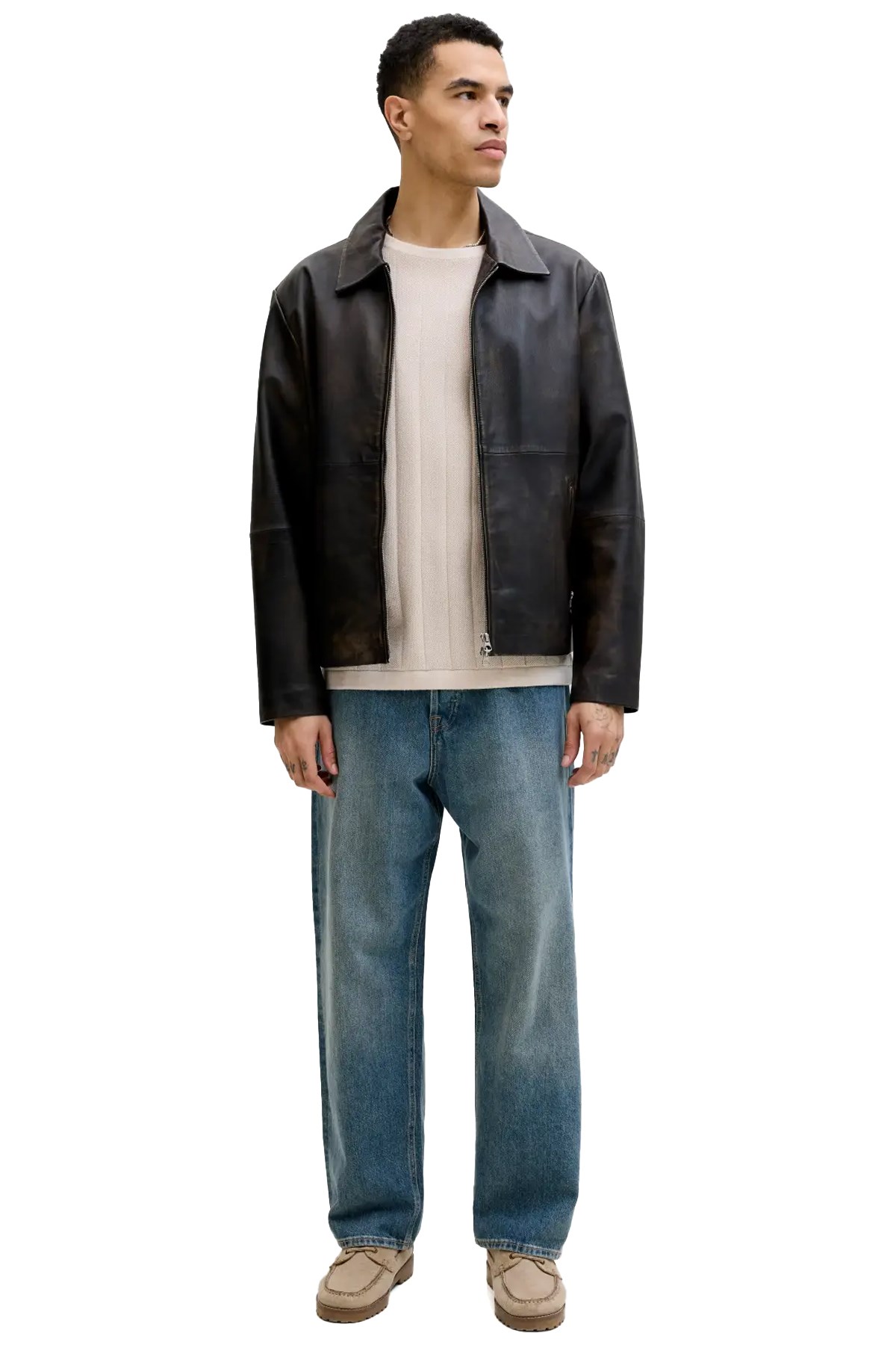 Jack & Jones Jjebradley Erkek Tişört 12288582 Bej
