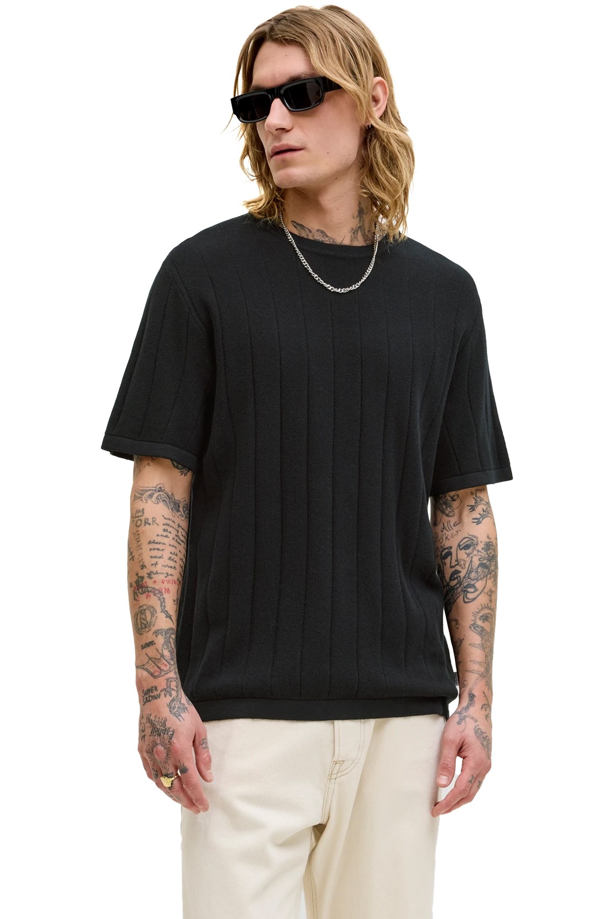 Jack & Jones Jjebradley Erkek Tişört 12288582 Siyah