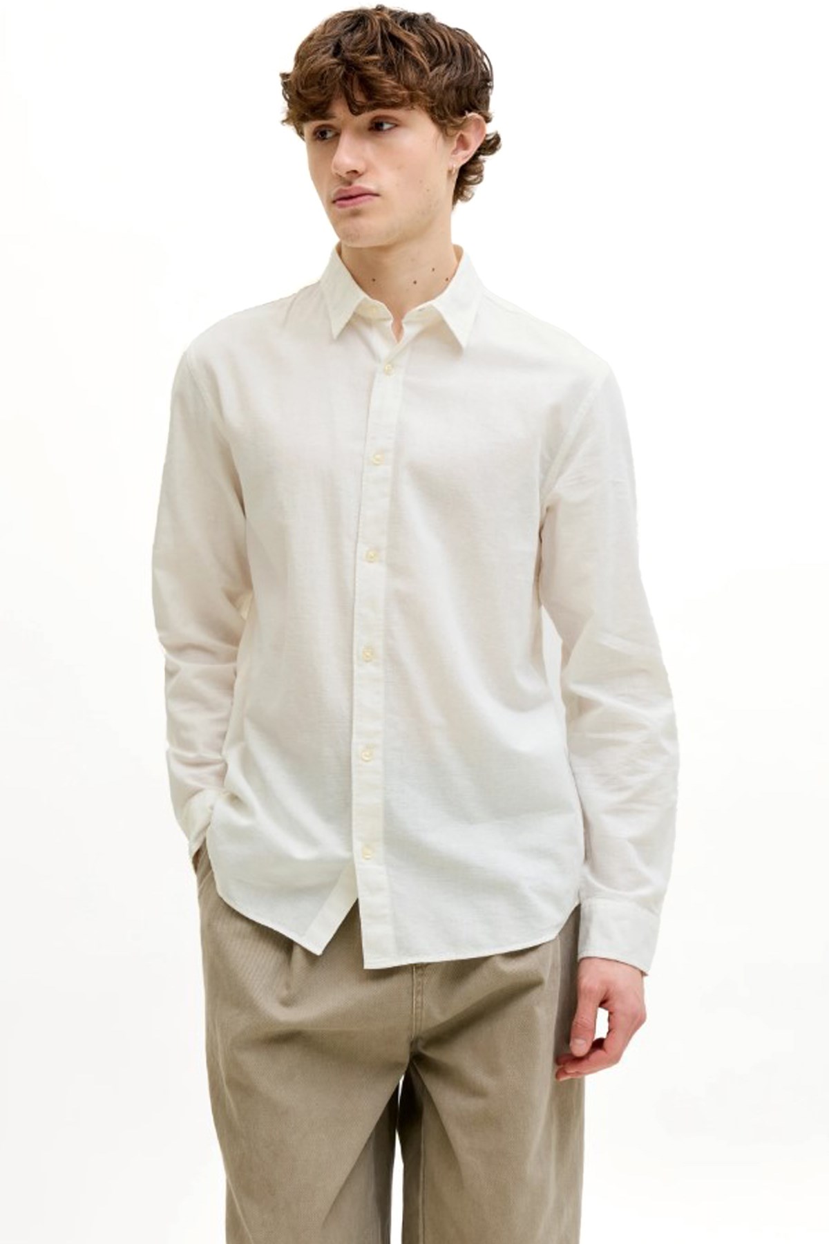 Jack & Jones Jjebreeze Erkek Gömlek 12288595 Beyaz