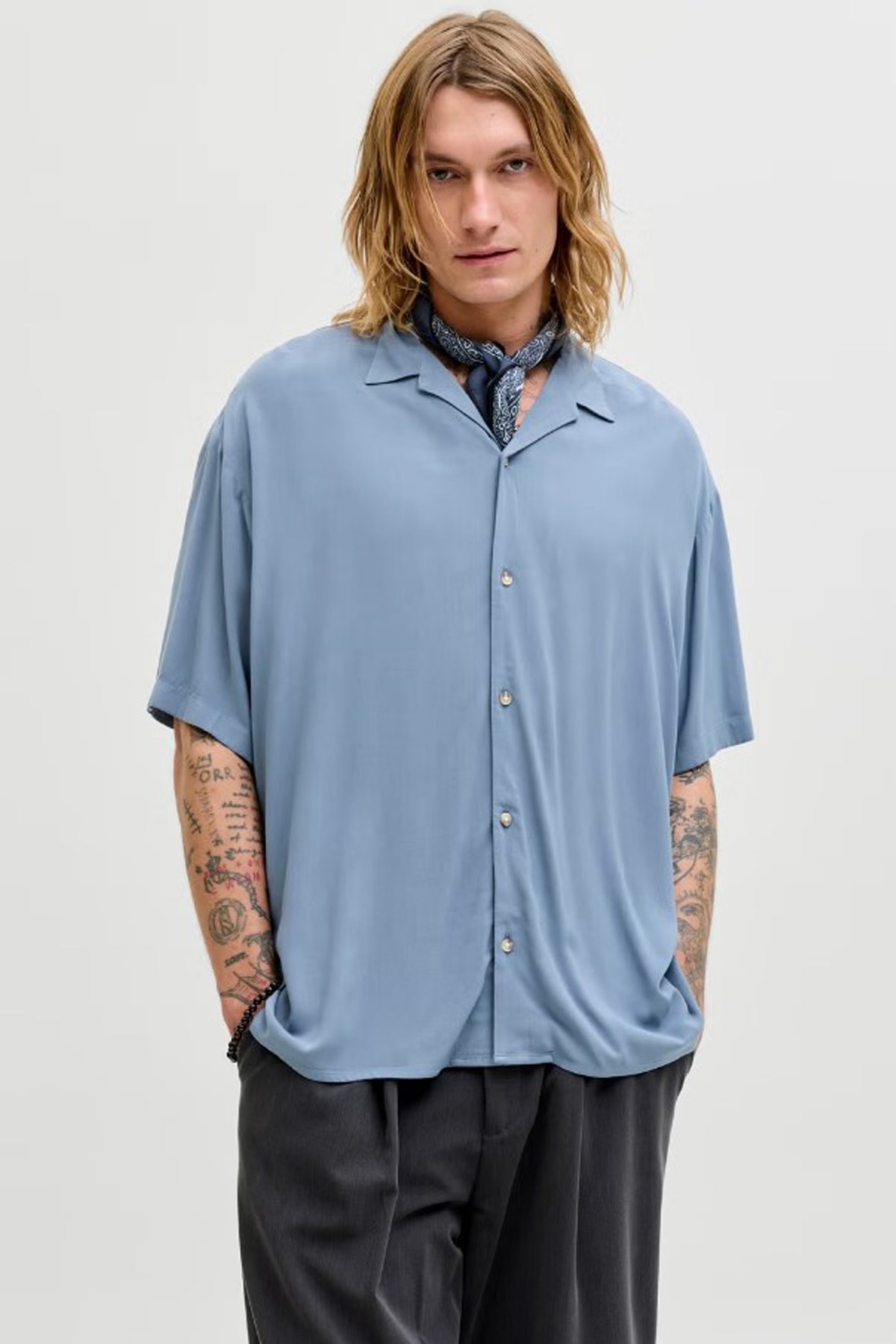 Jack & Jones Jjejeff Erkek Gömlek 12288852 Gri