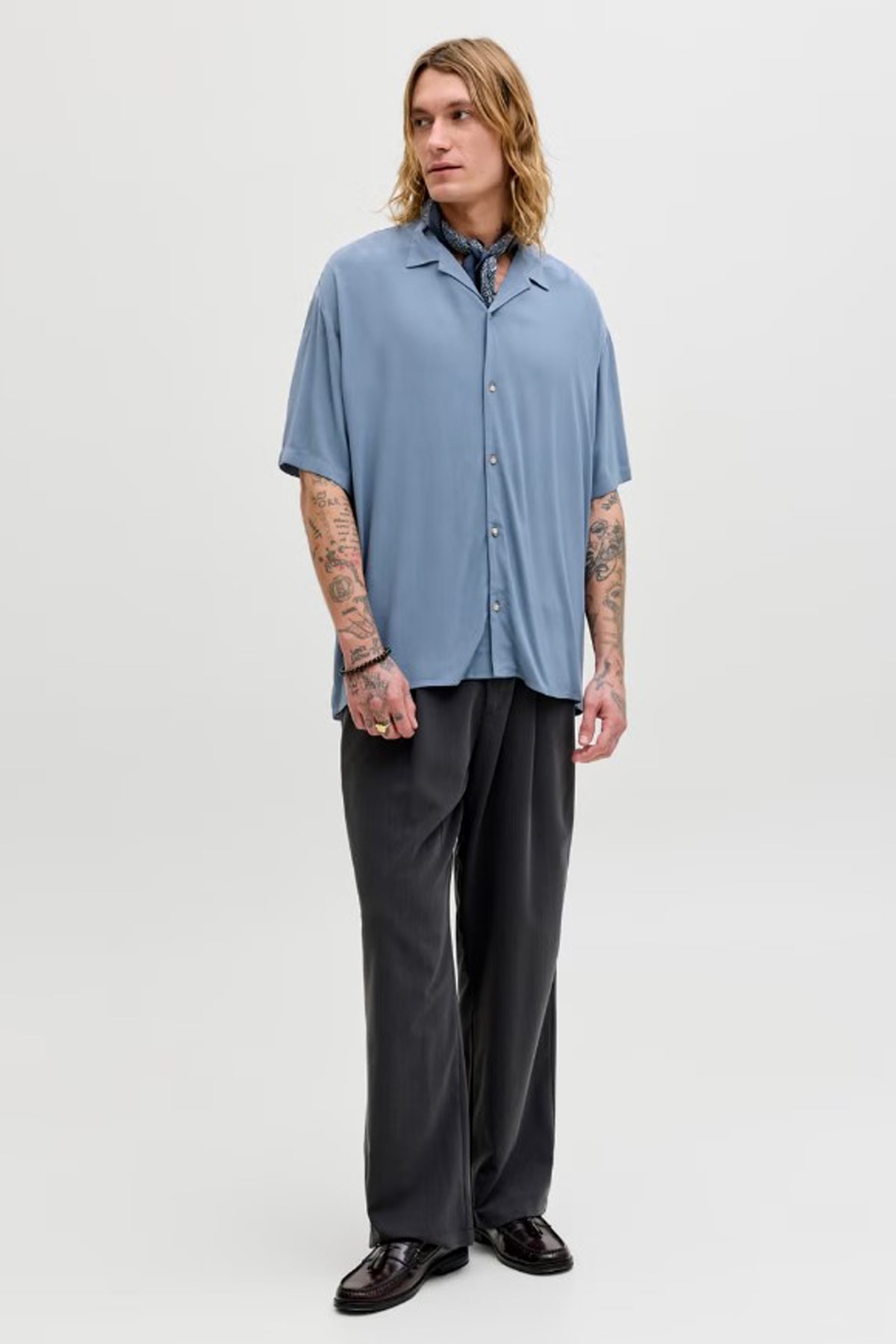 Jack & Jones Jjejeff Erkek Gömlek 12288852 Gri