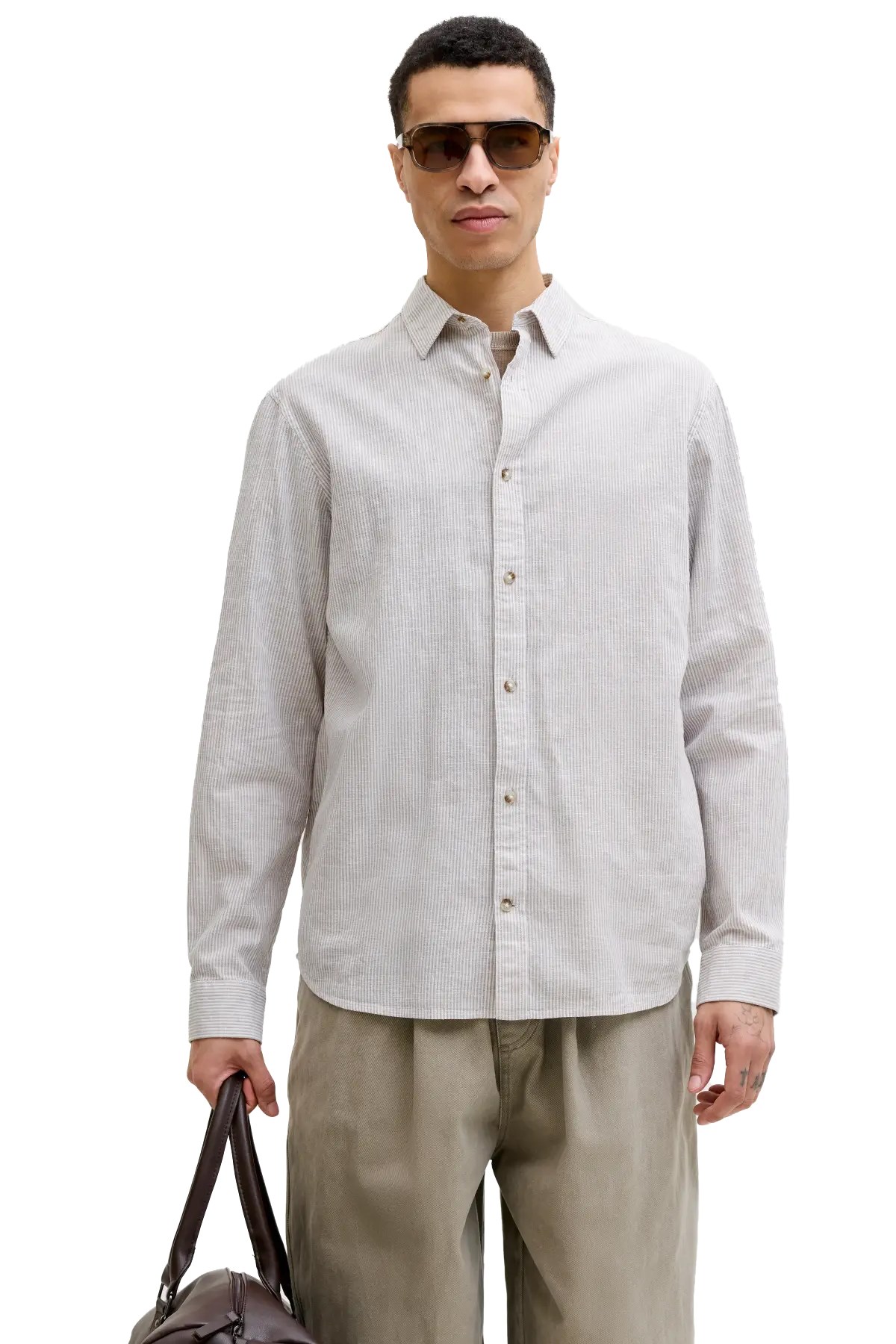 Jack & Jones Jjesummer Erkek Gömlek 12289174 Gri