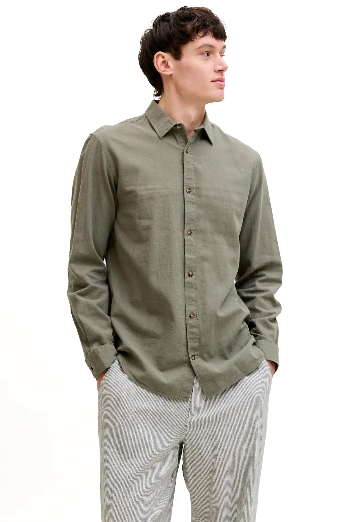 Jack & Jones Jjesummer Erkek Gömlek 12289174 Haki