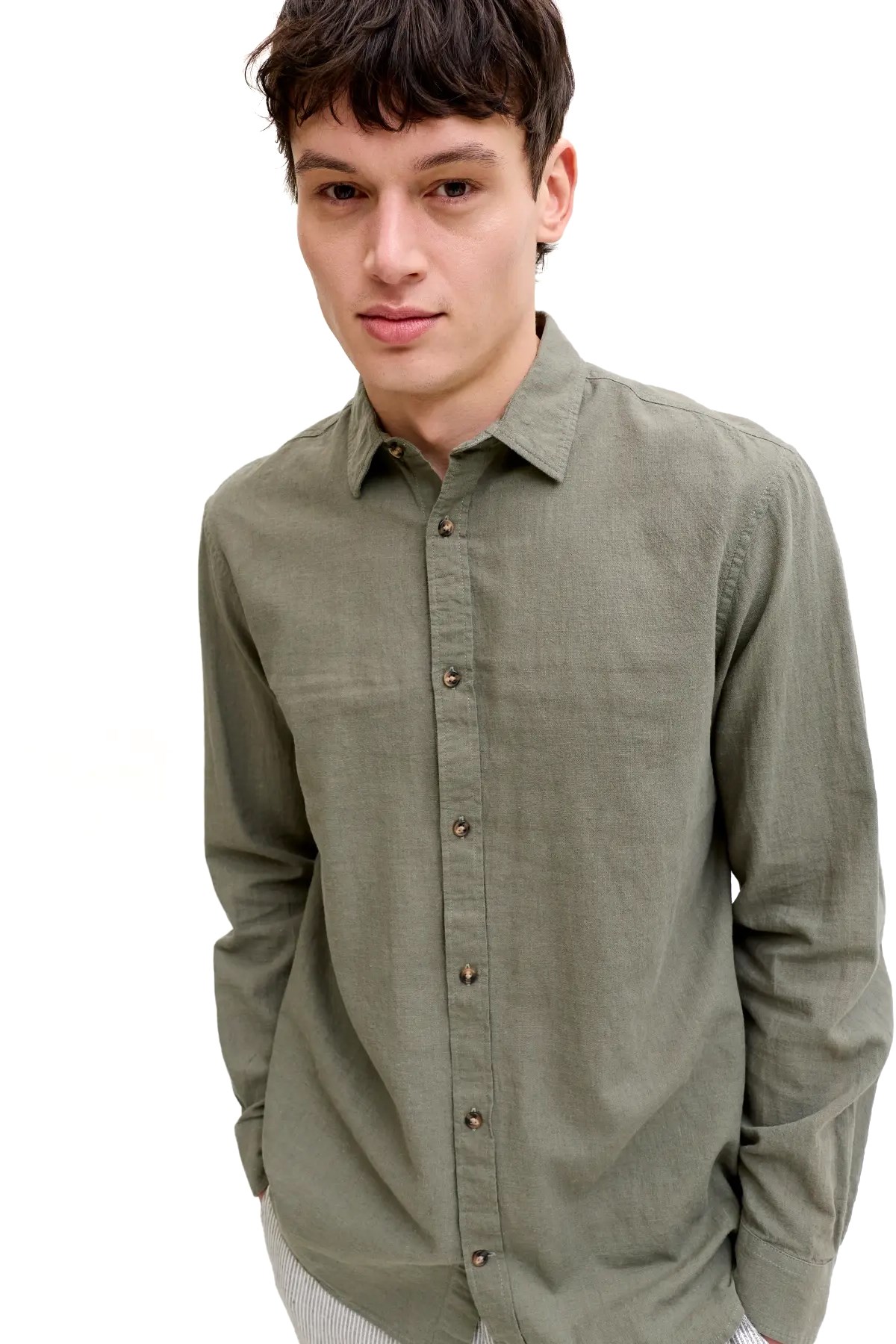Jack & Jones Jjesummer Erkek Gömlek 12289174 Haki