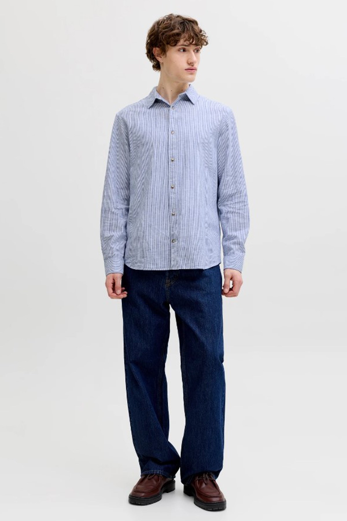 Jack & Jones Jjesummer Erkek Gömlek 12289174 Mavi
