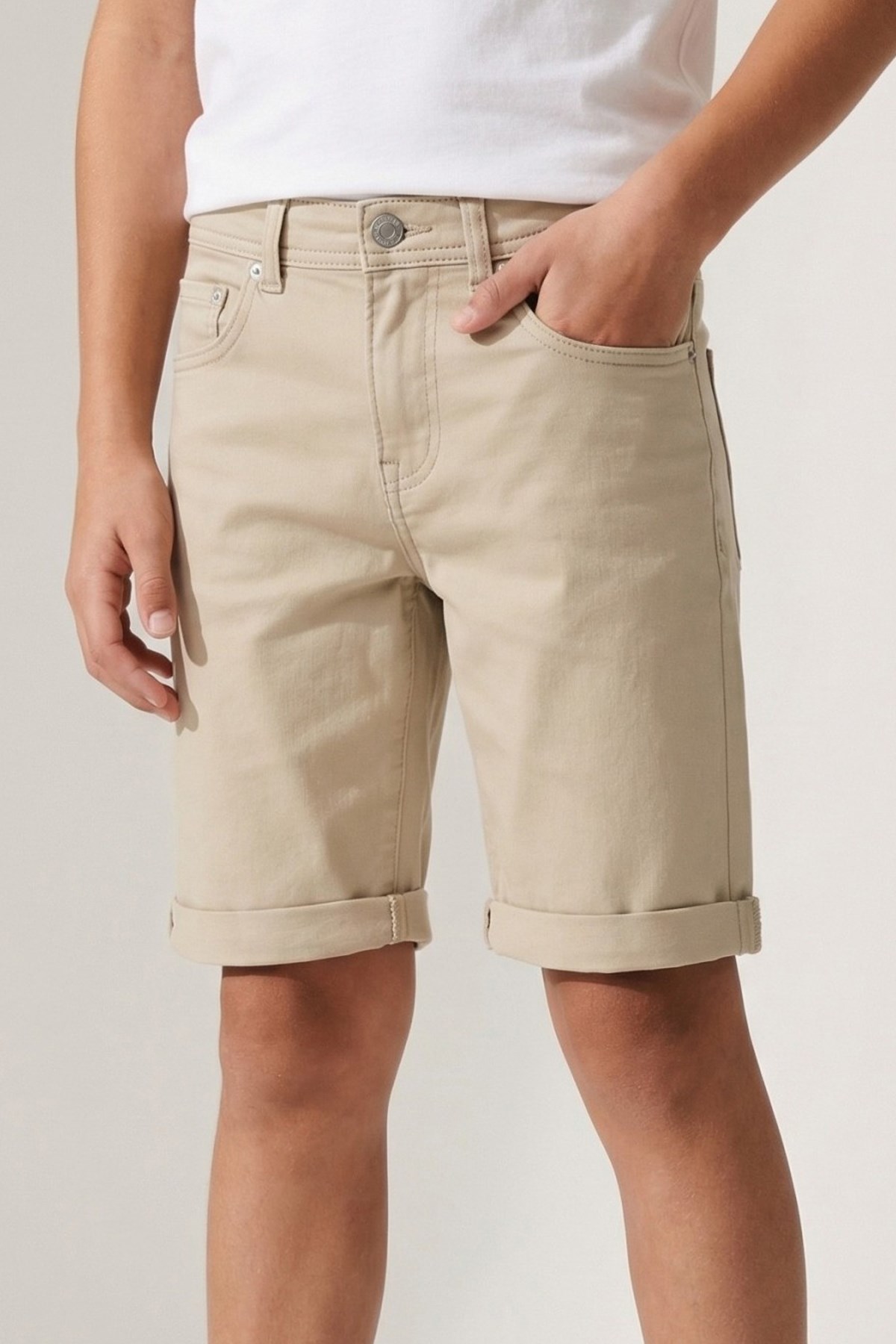 Jack & Jones Jpstrick Çocuk Şort 12289202 Bej