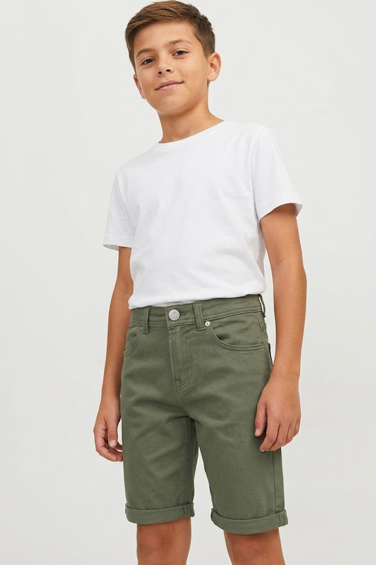 Jack & Jones Jpstrick Çocuk Şort 12289202 Yeşil