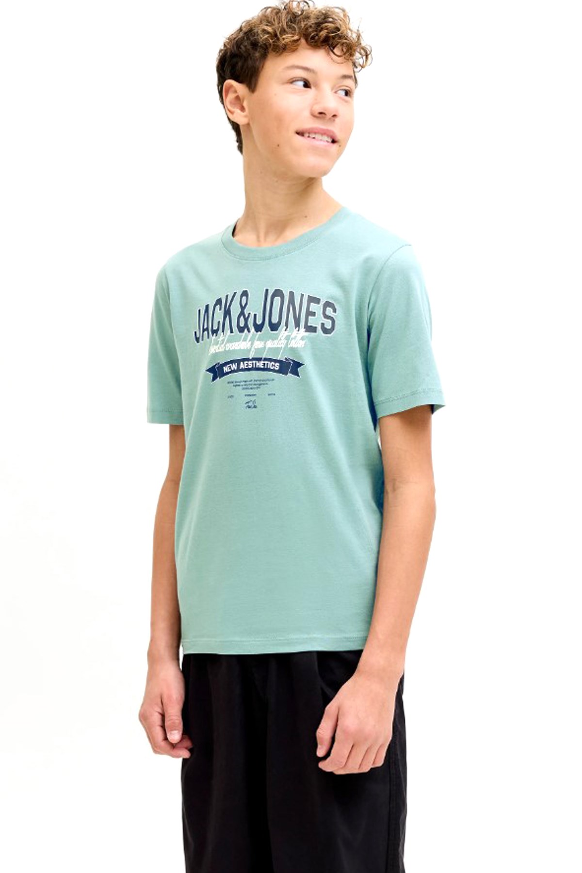Jack & Jones Jjelogo Çocuk Tişört 12289236 Açık Mavi