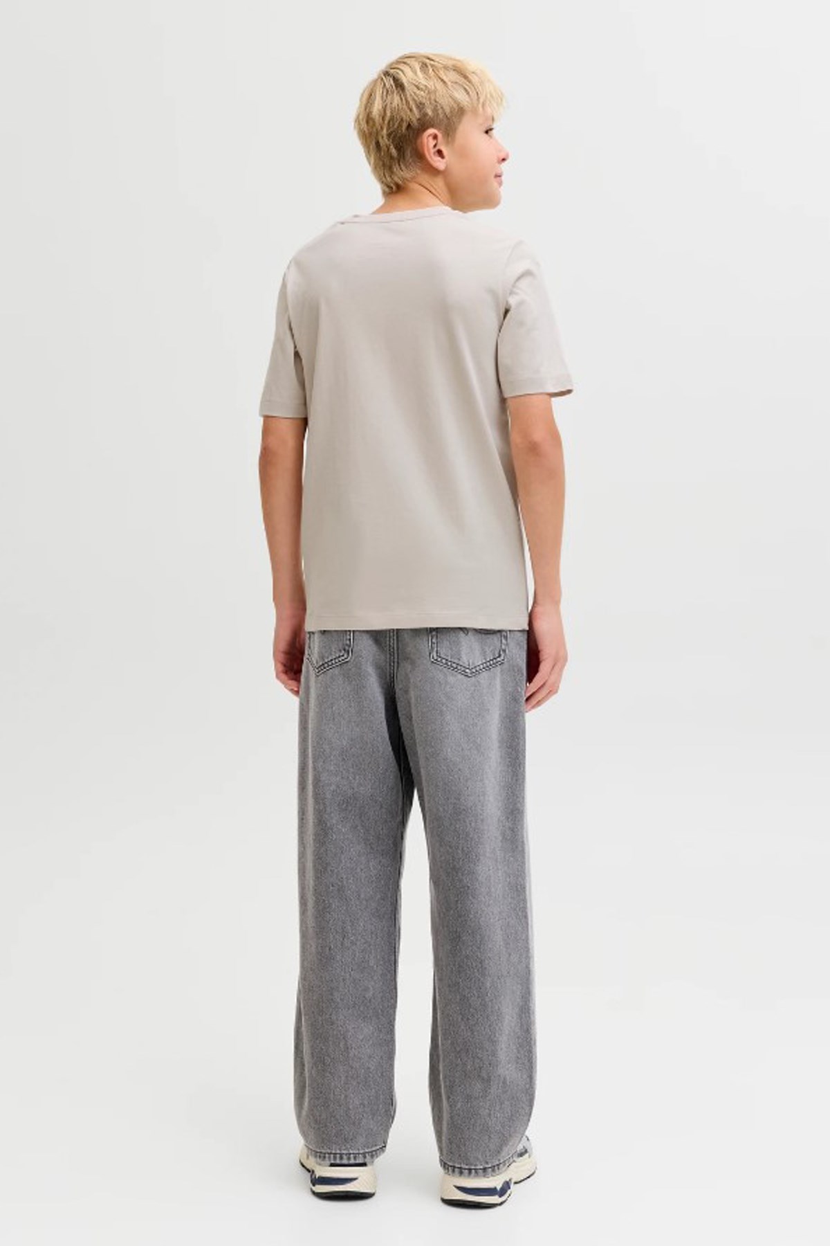 Jack & Jones Jjelogo Çocuk Tişört 12289236 Krem