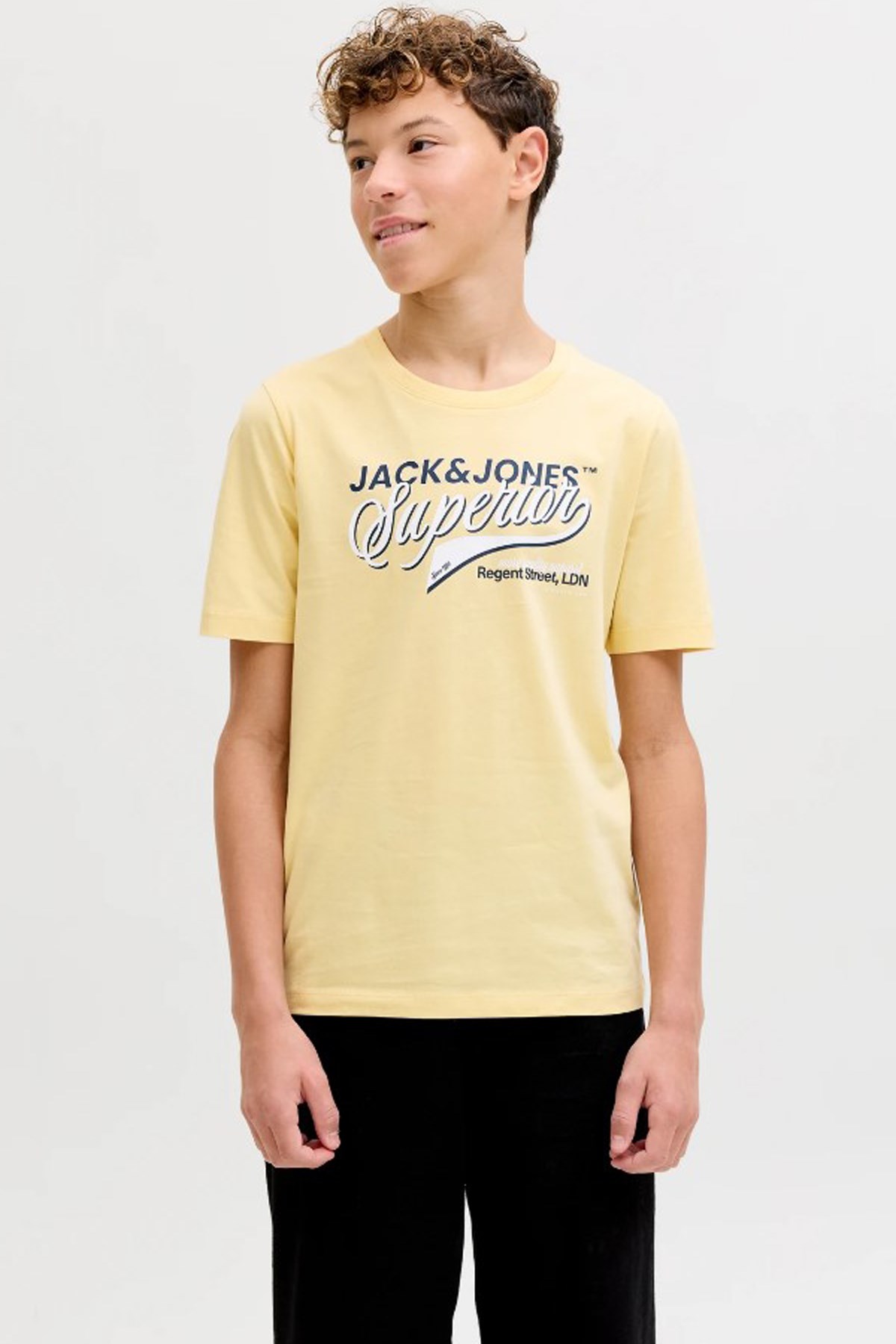 Jack & Jones Jjelogo Çocuk Tişört 12289236 Sarı