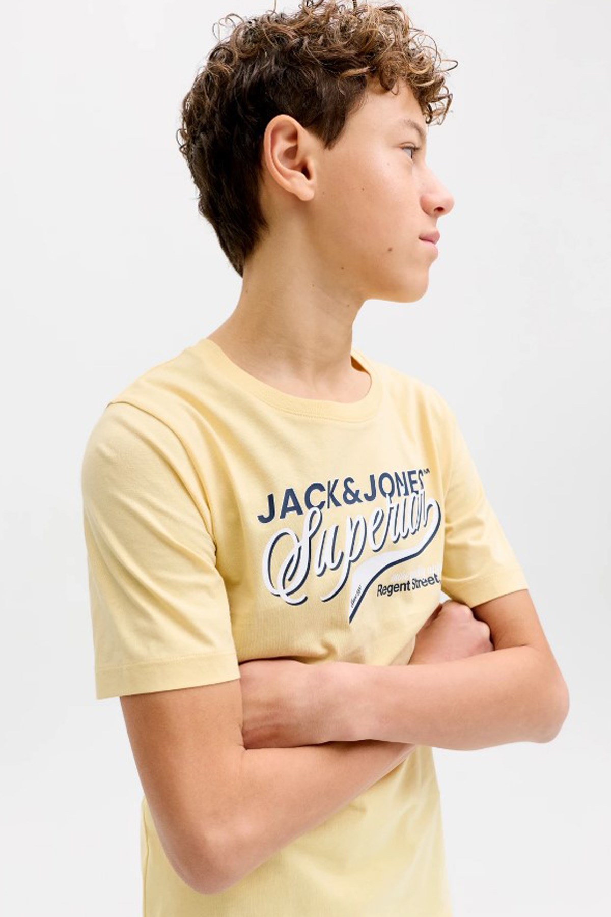 Jack & Jones Jjelogo Çocuk Tişört 12289236 Sarı