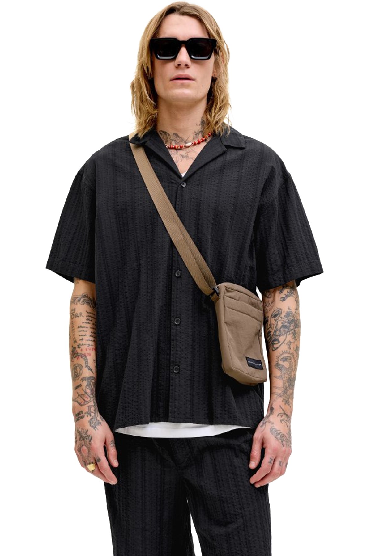 Jack & Jones Jjetyson Erkek Gömlek 12289457 Siyah